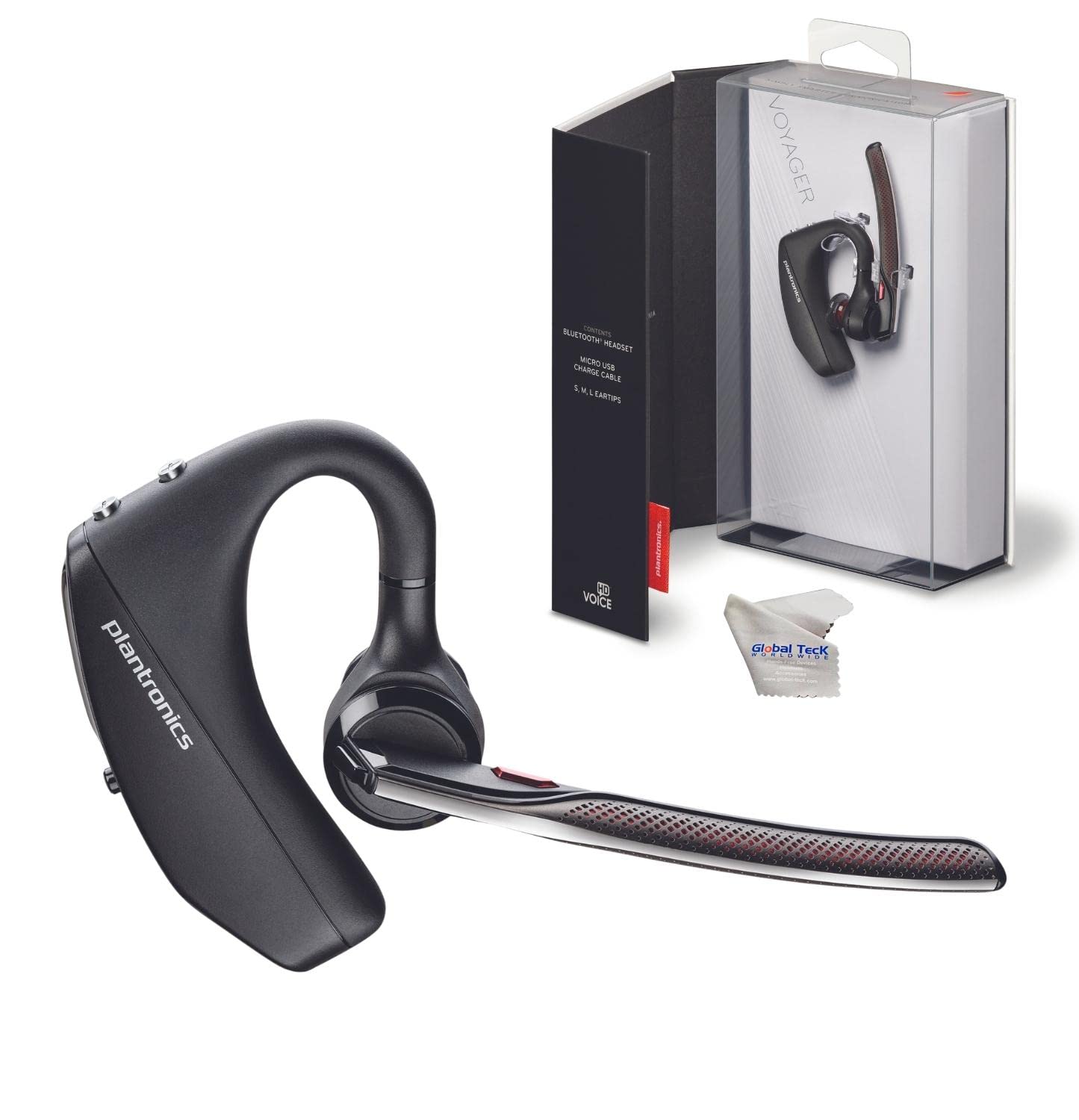 Plantronics Voyager 5200 Mono Bluetooth Headset - Wireless Over-Ear Headset with Noise Cancelling Mic for Business Calls, Office, Remote Work - Compatible with Avaya J179, Smartphones, PC, Mac, Tablet, Softphones, Zoom Meetings