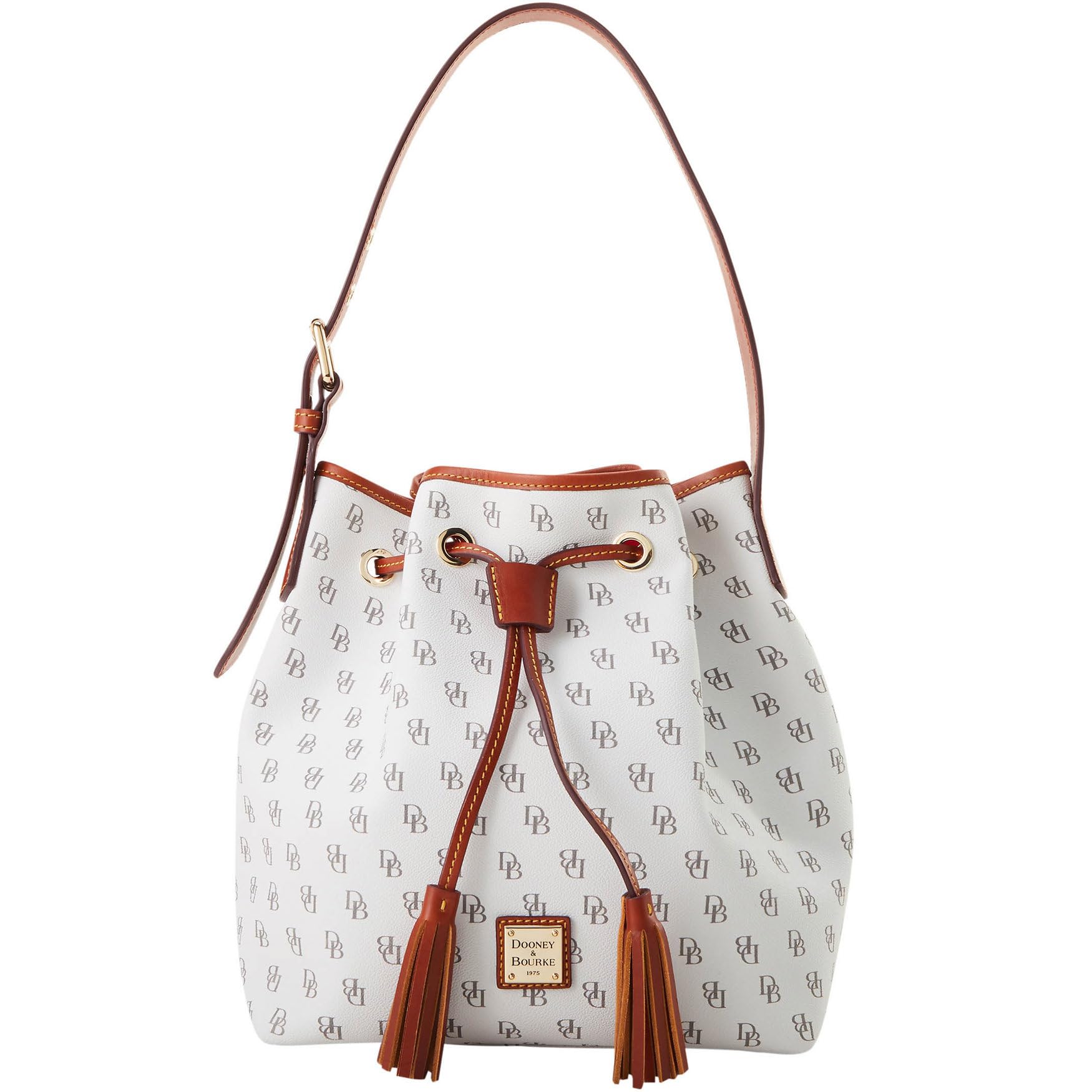 Dooney & Bourke Gretta Aimee Drawstring Shoulder Bag for Women - Stylish Leather Crossbody Purse for Work, Travel & Everyday Use