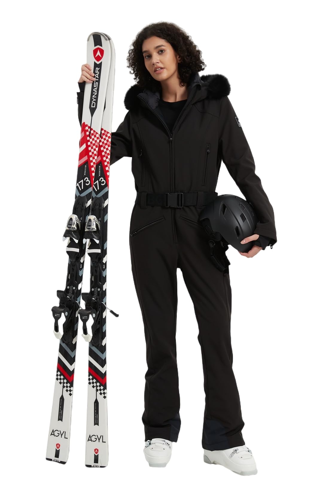 BGX Bluemagic Women's Insulated Waterproof Snowsuit - One Piece Ski Jumpsuit for Snowboarding & Winter Sports - Windproof Thermal Snowboard Suit with Slim Fit Design - Perfect for Skiing, Snowboarding & Cold Weather Outdoor Activities