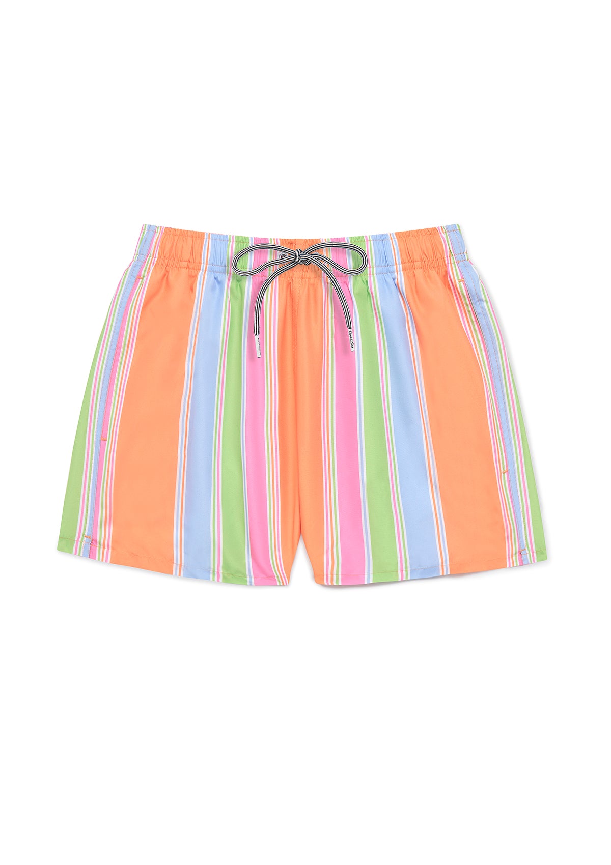 Citrus Stripe Shortie Wets - Women's Summer Pajama Shorts Set | Soft & Breathable Sleepwear for Hot Nights | Perfect for Lounging, Sleeping & Vacation