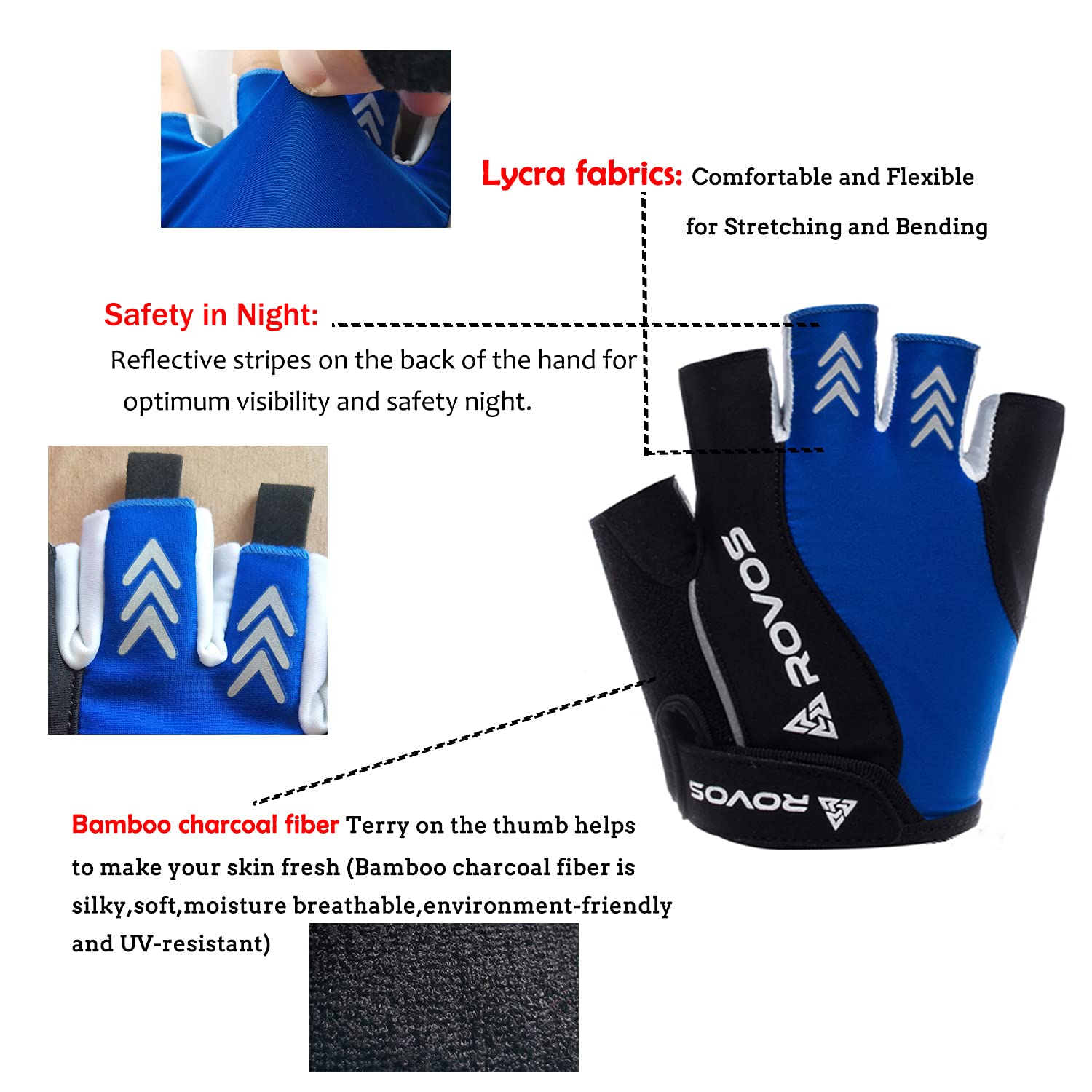 Women's Cycling Gloves - Breathable Anti-Slip Padded Half Finger Bike Gloves for Mountain & Road Biking | Perfect for Commuting, Trail Riding & Outdoor Sports