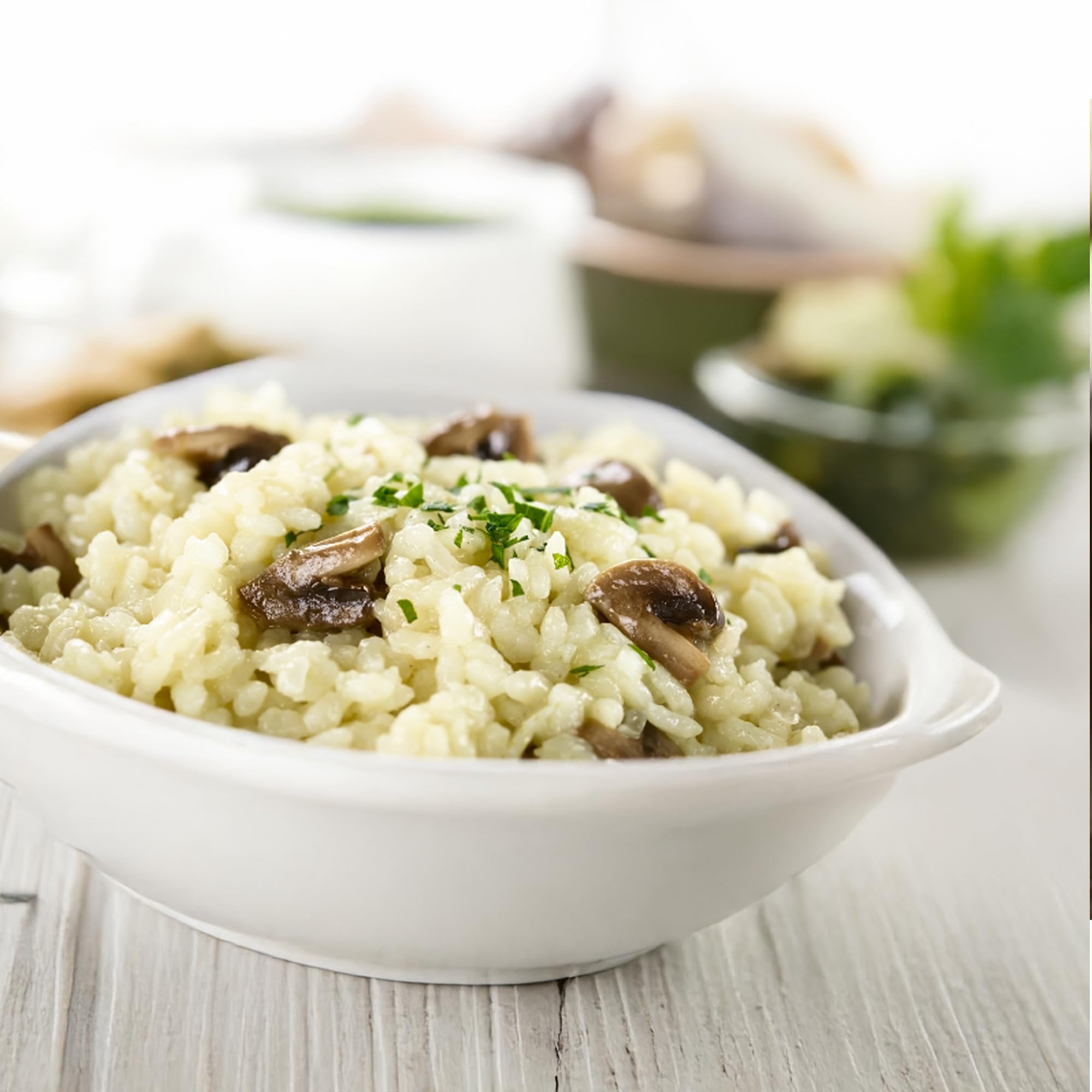 Premium Golden Crown White Arborio Rice - Gluten Free, Non-GMO Project Verified, Vegan, Naturally Fragrant Medium Grain Rice (2LB/32oz) - Perfect for Risotto, Paella, Rice Pudding & Italian Dishes