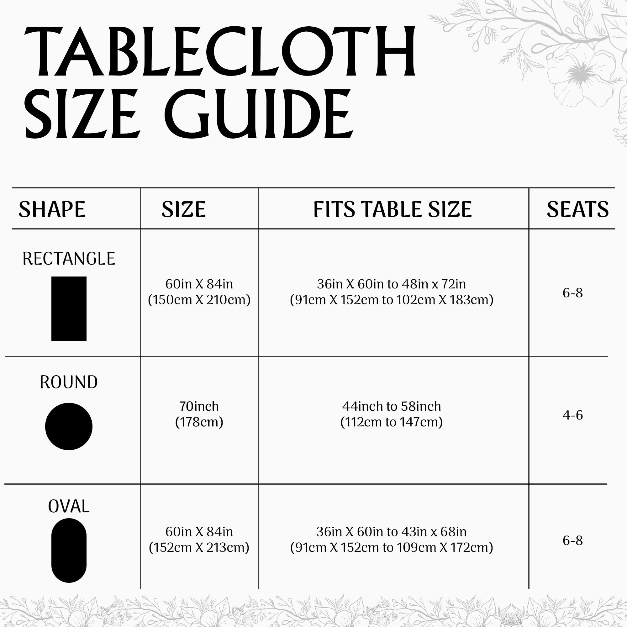 Premium Polyester Tablecloth 60