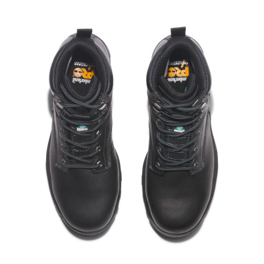 Timberland PRO Titan Men's 6-Inch Waterproof Composite Toe Work Boots - TB0A5T7K001 Black | Durable Safety Shoes for Construction, Warehouse & Outdoor Work