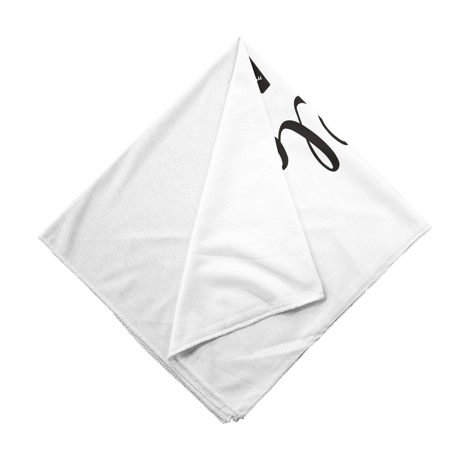 Ambesonne Summer Bandana - Hello Flip Flops Seashell Design Unisex Head & Neck Scarf for Beach, Pool, Music Festivals & Outdoor Activities