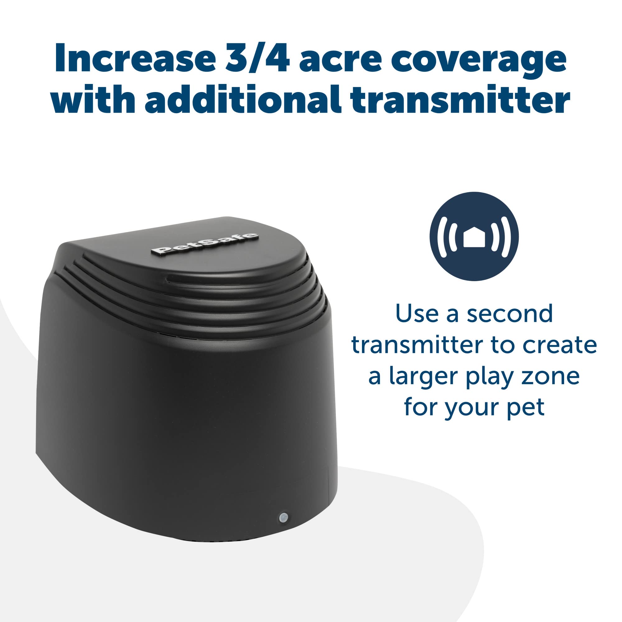 PetSafe Stay & Play Extra Wireless Fence Transmitter - Expand Your Dog's Safe Play Area | Compatible with Wireless Fence Systems | Perfect for Large Yards & Outdoor Pet Containment