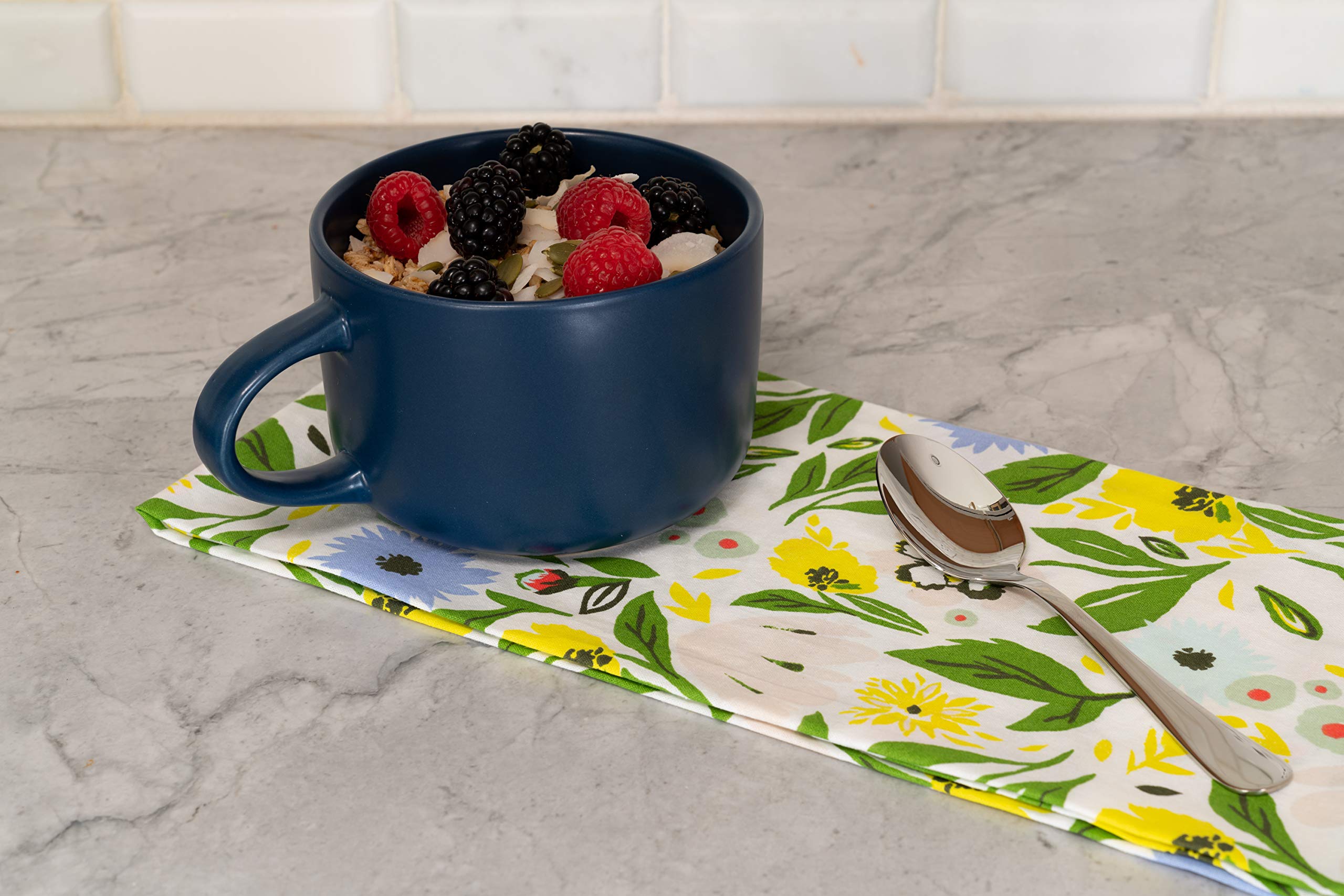 10-Piece Strawberry Street Wazee Matte Coupe Dinnerware Set - Midnight Blue Modern Dinner Plates, Salad Plates & Bowls - Perfect for Casual Dining, Entertaining & Everyday Use