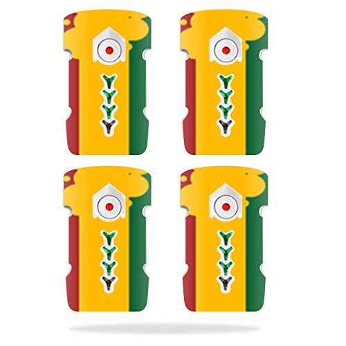 DJI Inspire 1 Battery Skin Wrap (4-Pack) - Durable Protective Cover Sticker with Rasta Flag Design | Perfect for Drone Enthusiasts & Customization Lovers