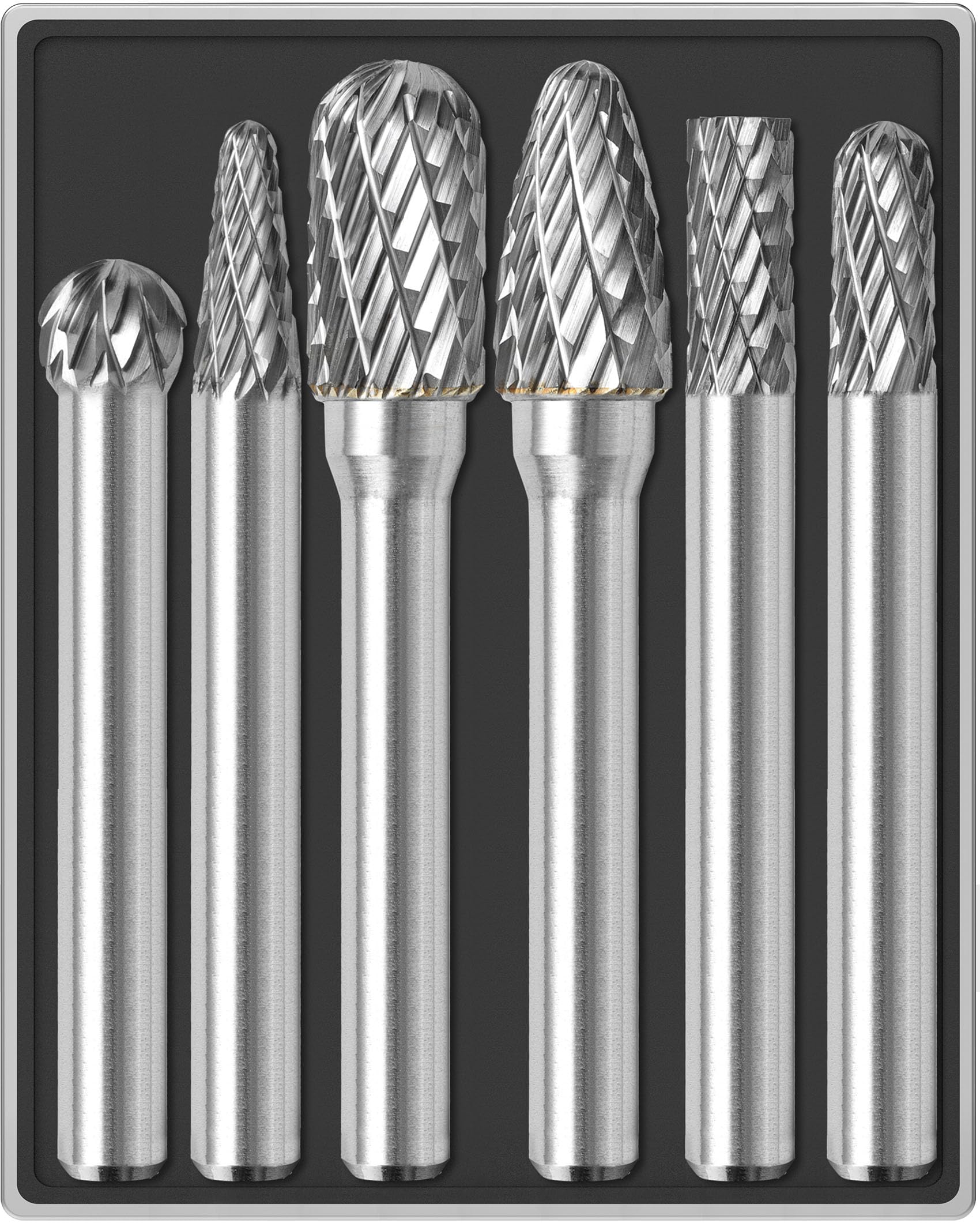 6Pcs Carbide Burr Set with 1/4