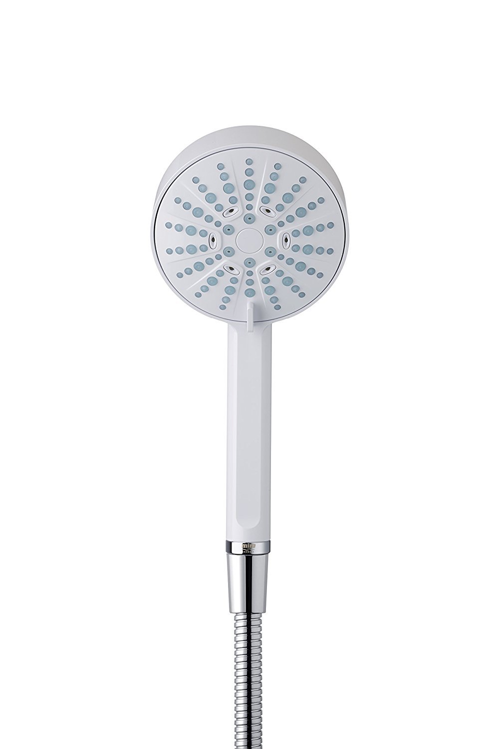 Mira Showers Beat Handheld Shower Head - 4 Spray Settings, 110mm White (Model 1.1605.238) - Perfect for Bathroom Renovation & Spa-Like Shower Experience