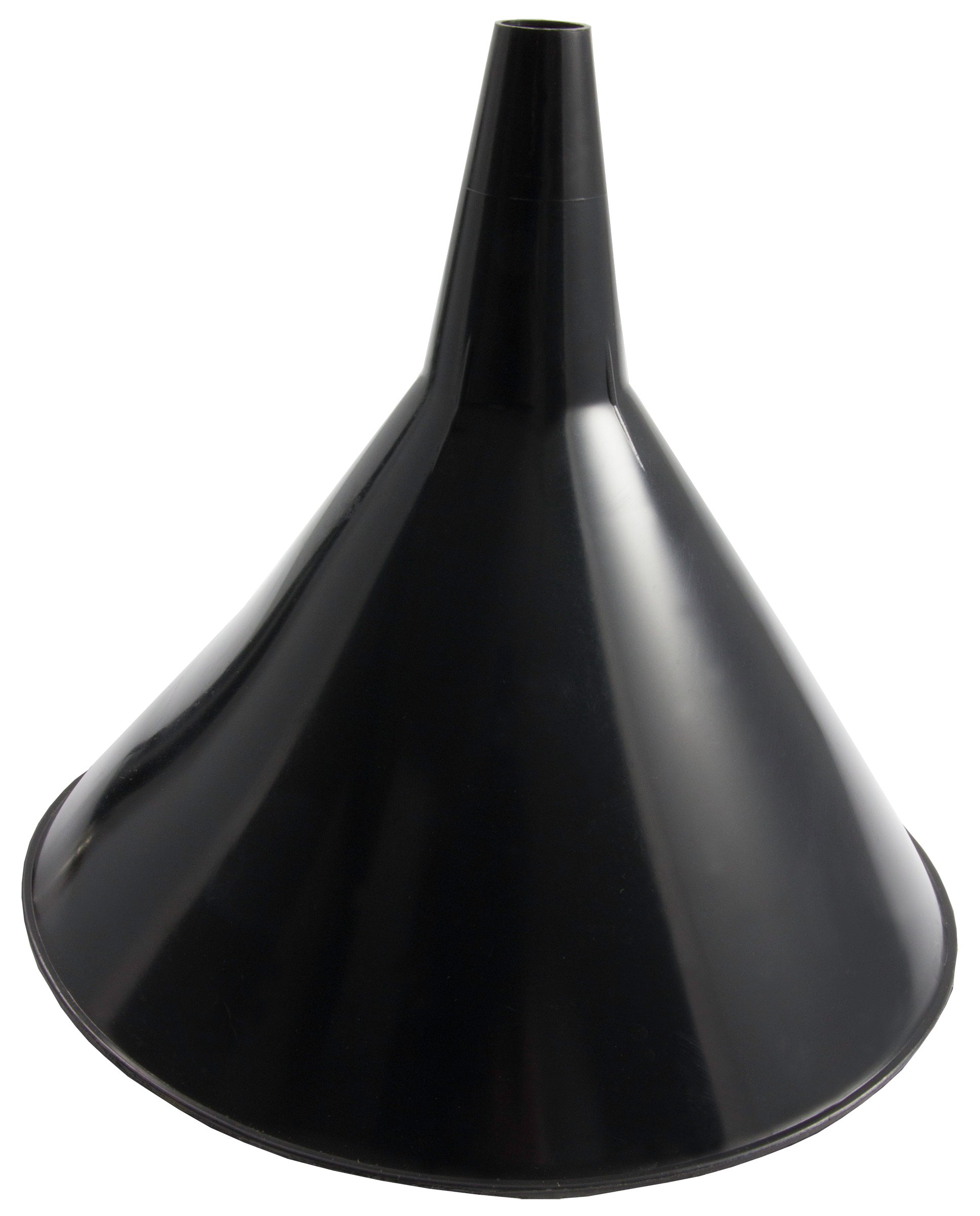 FloTool 05064 Large No Mess Funnel - Heavy Duty Plastic Funnel for Automotive, Oil, Gas, and DIY Projects - Perfect for Garage, Workshop, and Home Use