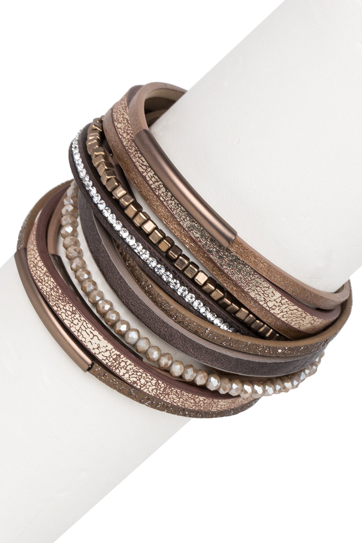 Glimmer Leather Bracelet for Women - Stylish & Adjustable Handmade Leather Wristband - Perfect for Casual Wear, Boho Fashion & Everyday Accessories