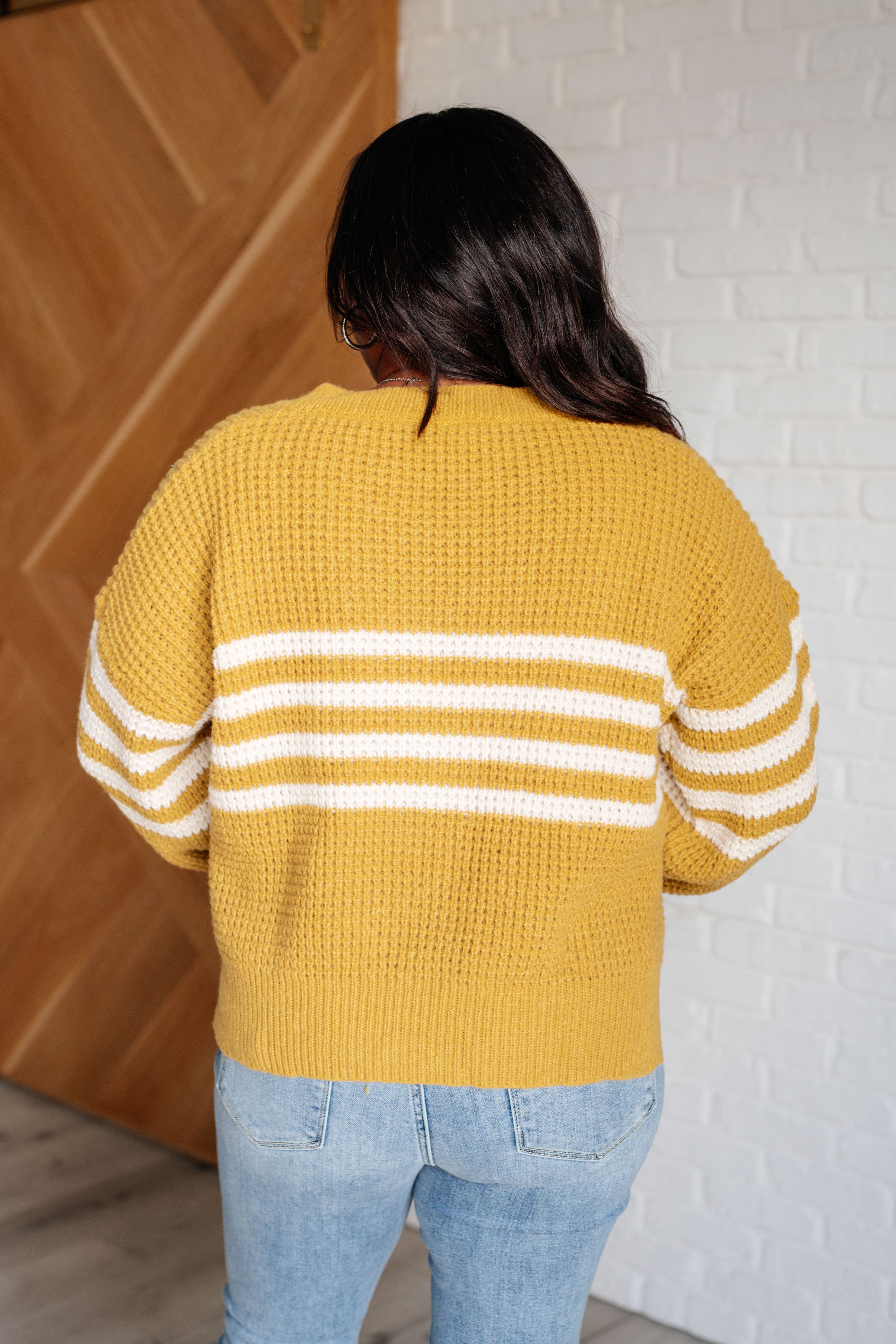 Stylish Striped Cardigan for Women - Cozy Knit Sweater for Fall & Winter | Perfect for Office, Casual Outfits & Coffee Dates