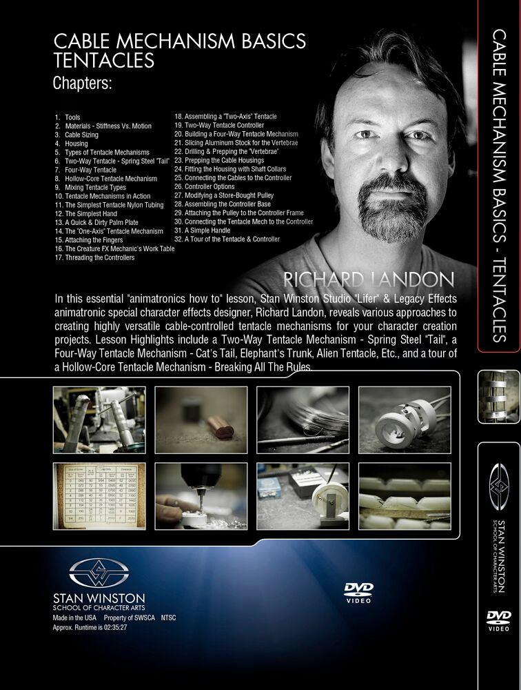 Stan Winston Studio Cable Mechanism Basics Tentacles DVD - Learn Special Effects for Movies & TV Shows - Perfect for Filmmakers & SFX Artists