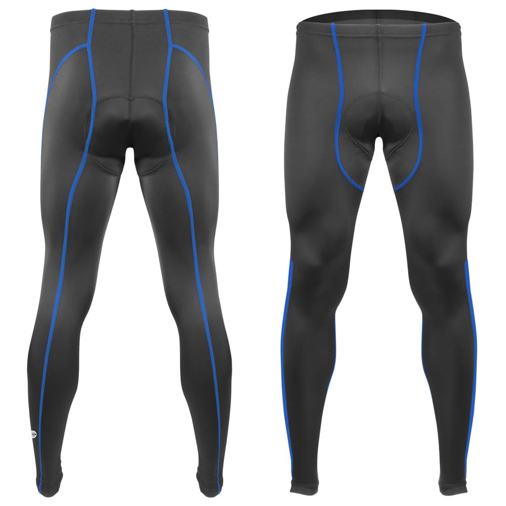Men's Triumph Padded Cycling Tights - High Performance Compression Spandex Bike Shorts for Road & Mountain Biking | Breathable & Moisture-Wicking | Made in USA | Perfect for Long Distance Rides & Training