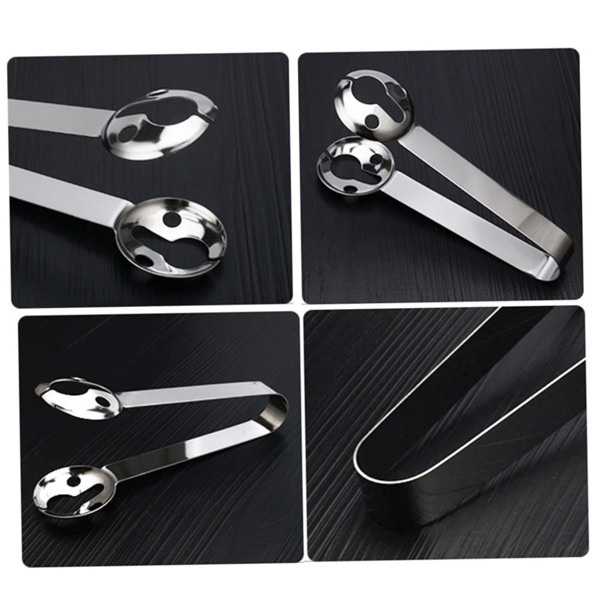6 Pcs Stainless Steel Tea Bag Clips & Strainers - Heat Resistant Tea Tools Set with Squeezer & Holder for Loose Leaf, Fruit & Herbal Tea - Perfect for Home, Office & Tea Party Use