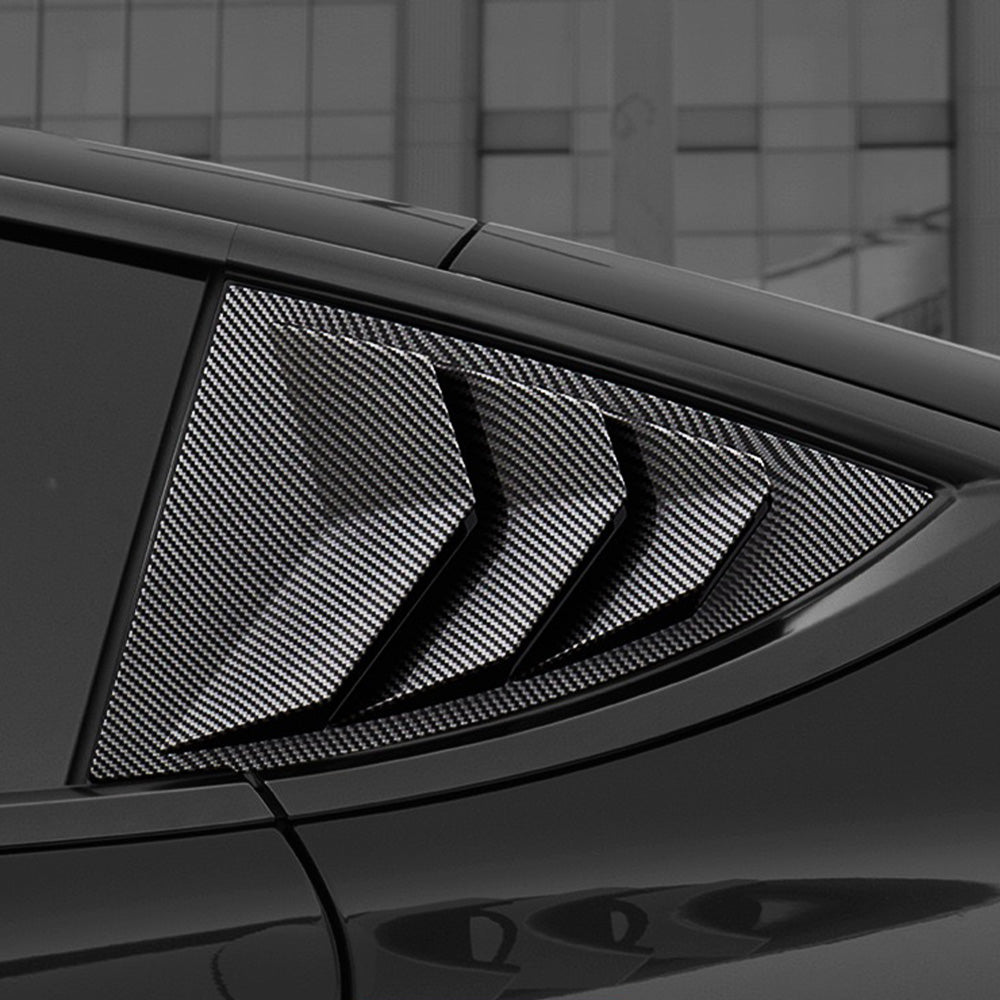 Aerodynamic Sport Rear Side Window Louvers for Tesla Model Y 2020-2025 | Custom Fit Car Accessories | Enhance Style & Reduce Wind Noise for Road Trips & Daily Commute