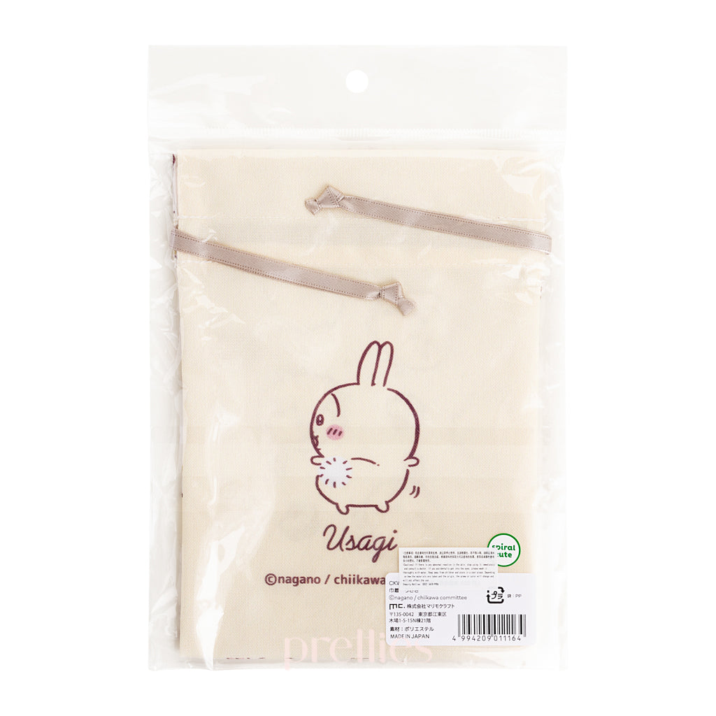 Chiikawa Cute Cartoon Drawstring Pouch Bag for Cosplay, Anime Convention & School Supplies - Kawaii Japanese Character Storage Organizer for Makeup, Pencils & Small Accessories