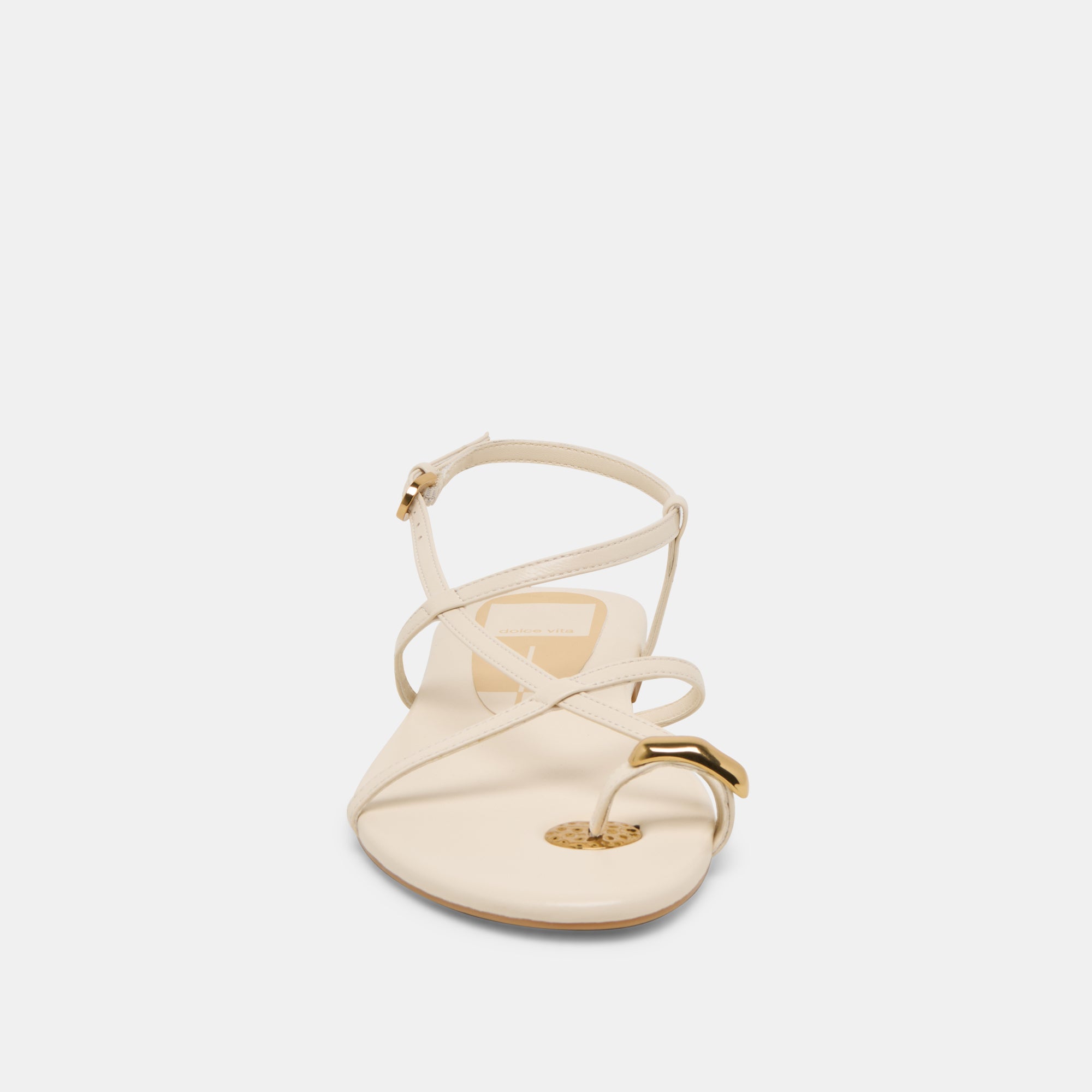 Premium KESHA Leather Sandals for Women - Comfortable Bone Color Strappy Sandals - Perfect for Beach, Vacation & Summer Outfits