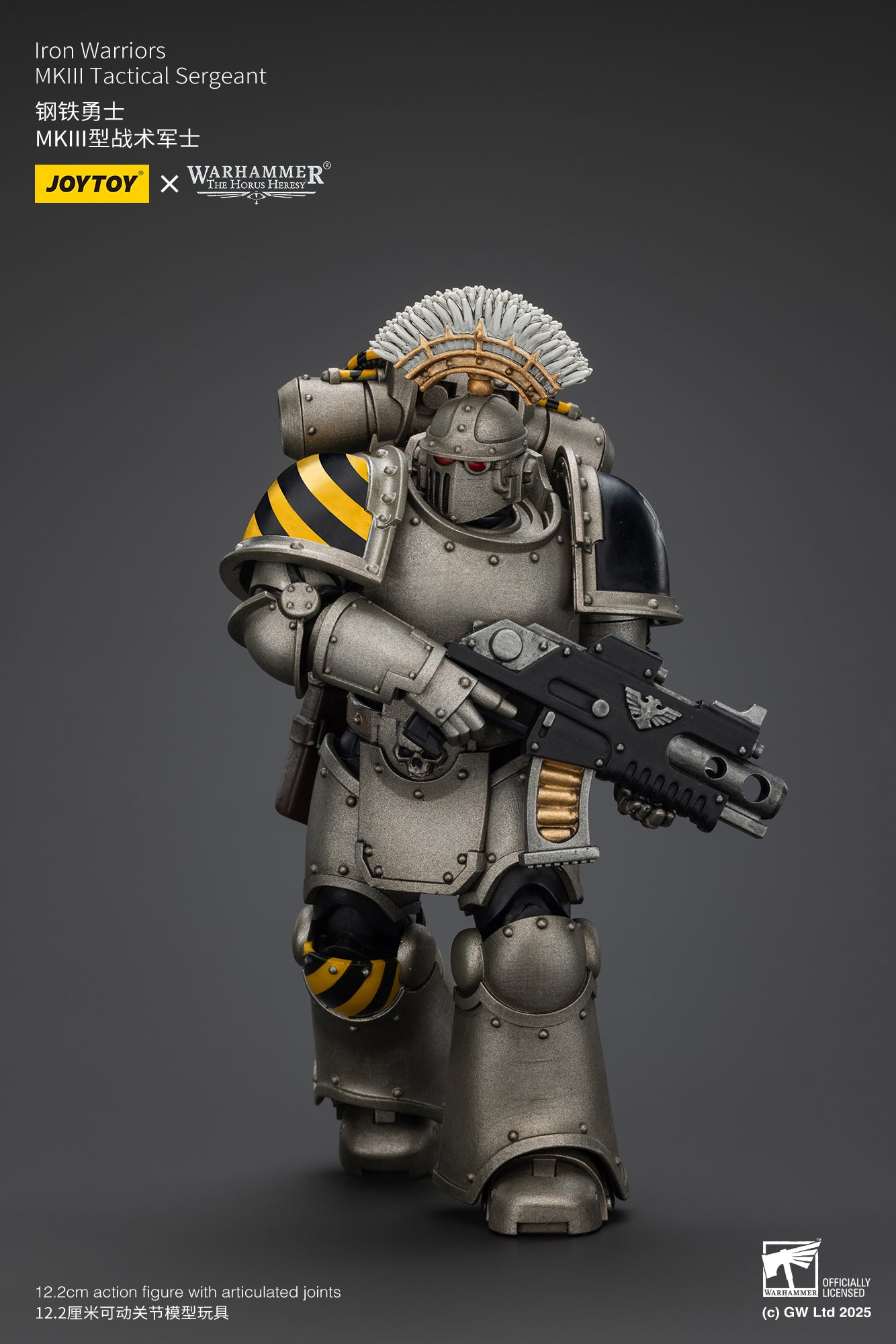 Pre Order 1/18 JOYTOY Warhammer The Horus Heresy Iron Warriors MKIII Tactical Action Figure Set - Perfect for Collectors & Tabletop Gaming