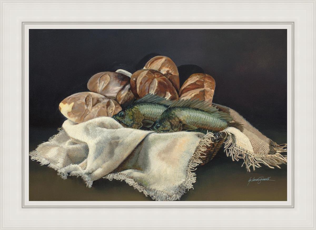 Five Loaves Two Fishes - Biblical Christian T-Shirt for Men & Women - Perfect for Church, Bible Study & Faith-Based Events