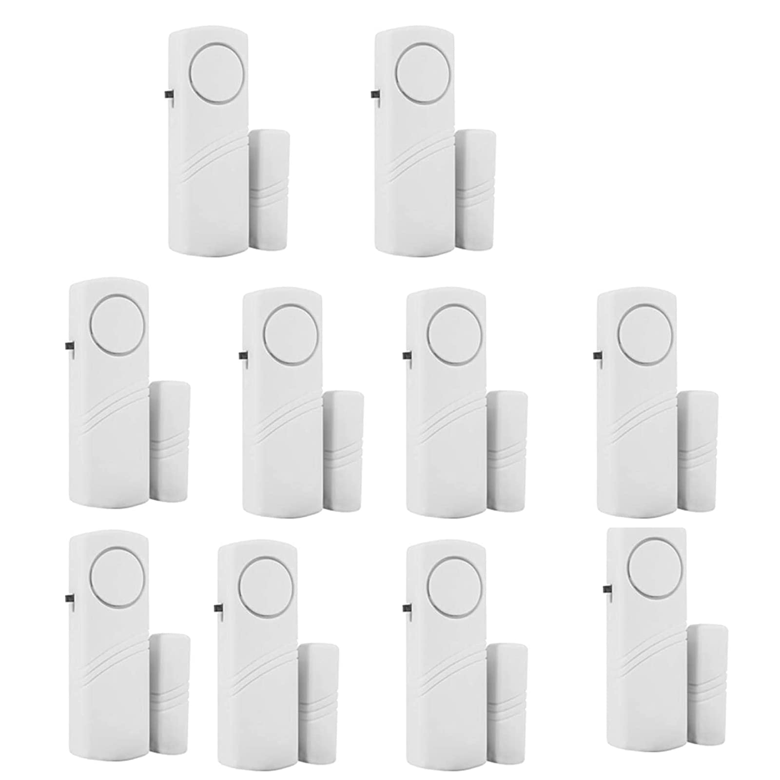 10 Pack Magnetic Window and Door Alarm Sensor - Wireless Home Security System, Child Safety Alarm for Doors & Windows, Pool Safety Alarm for Kids & Toddlers - Ideal for Home, Office, and Pool Areas