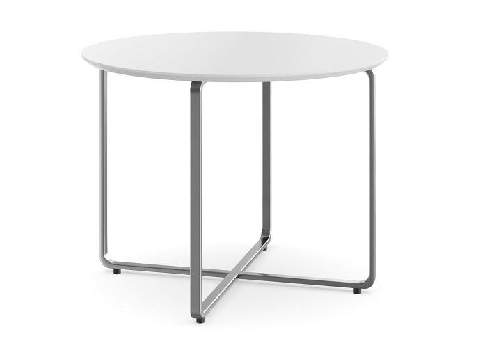 Modern Round Coffee Table 24 Inch Diameter - Stylish Living Room Furniture for Small Spaces, Home Decor, and Cozy Gatherings