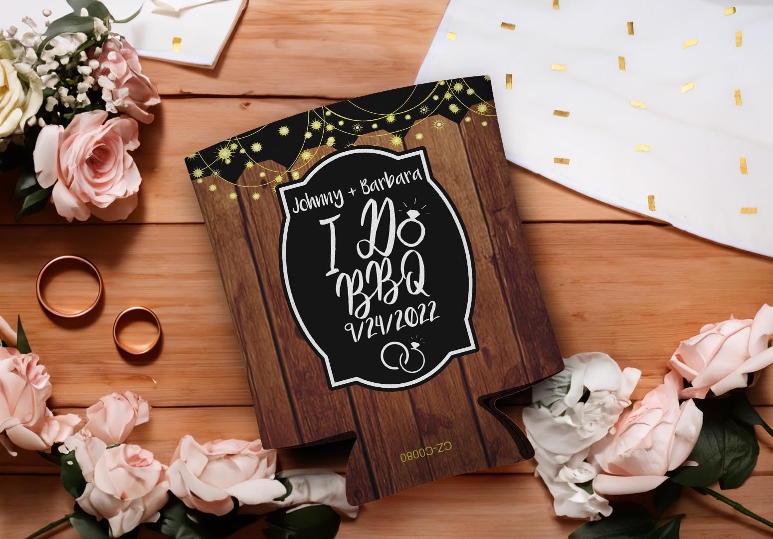 Custom Personalized BBQ Wedding Gifts - 48-Pack Save the Date Drink Coolers with Text - Perfect for Outdoor Parties, Bridal Showers & Summer Events