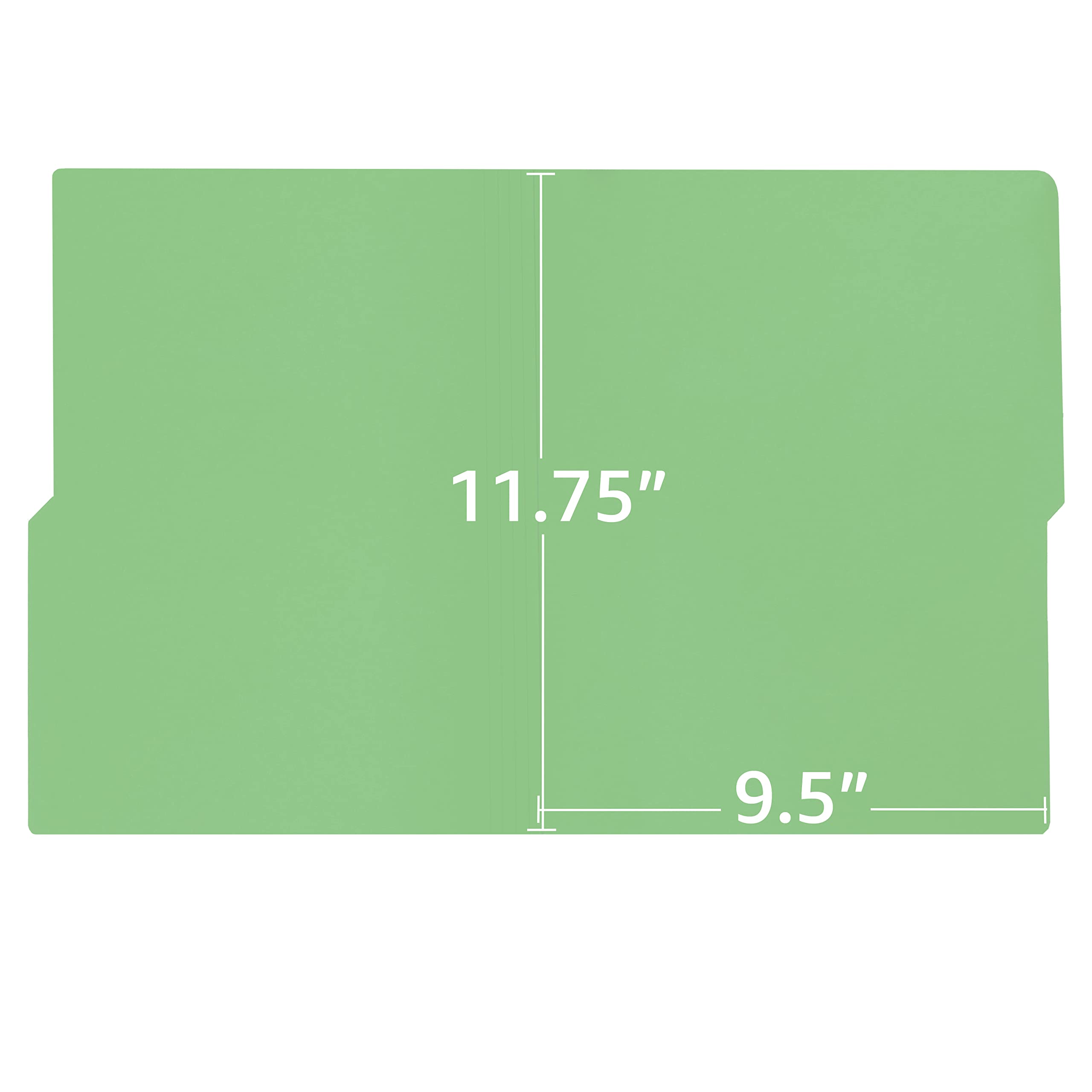 uBoxes Letter Folders - 100 Pack (4 Boxes of 25) - Green Document Organizers for Office, School & Mailing - Perfect for Filing, Mailing & Paper Organization
