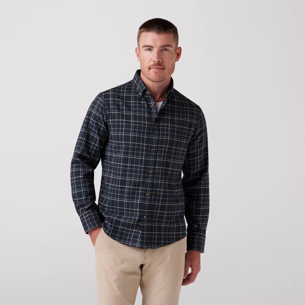 Men's Classic City Flannel Twill Shirt - Comfortable & Stylish for Casual Wear, Outdoor Adventures & Urban Fashion