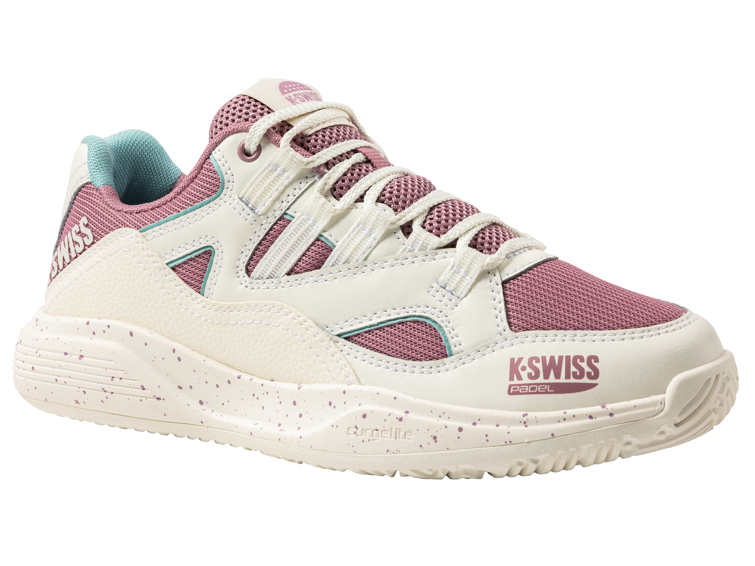 TURA TEAM Padel Racket 94435 966 M - Snow White/Lilac/Pastel Turquoise - Premium Padel Tennis Equipment for Men & Women | Perfect for Competitive Matches & Training Sessions