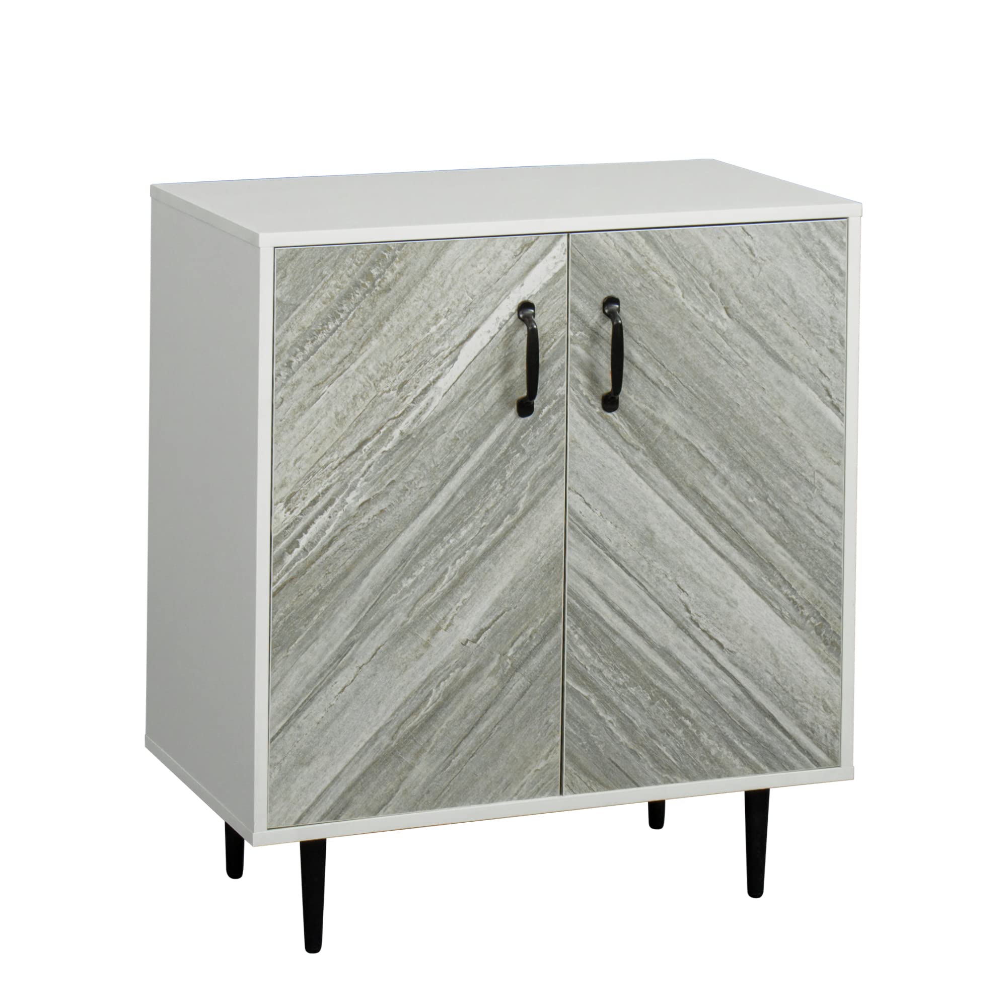 Modern 2-Door Buffet Cabinet - Freestanding Sideboard Storage for Entryway, Living Room, Office & Bedroom | Stylish Home Organization & Dining Room Furniture