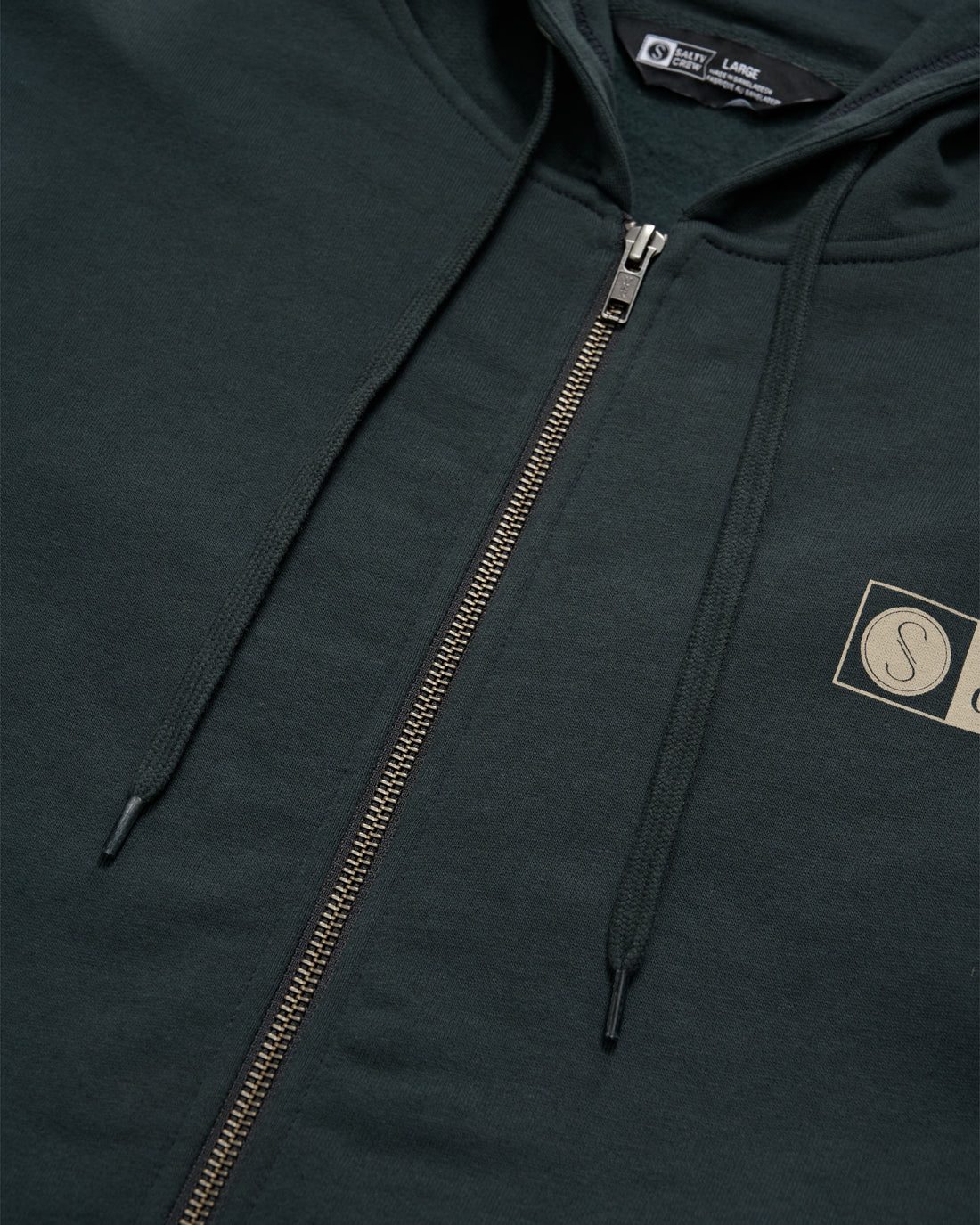 Salty Crew Tailgate Zip Fleece Hood - Men's Warm Winter Pullover with Front Pockets - Perfect for Outdoor Camping, Fishing & Football Games