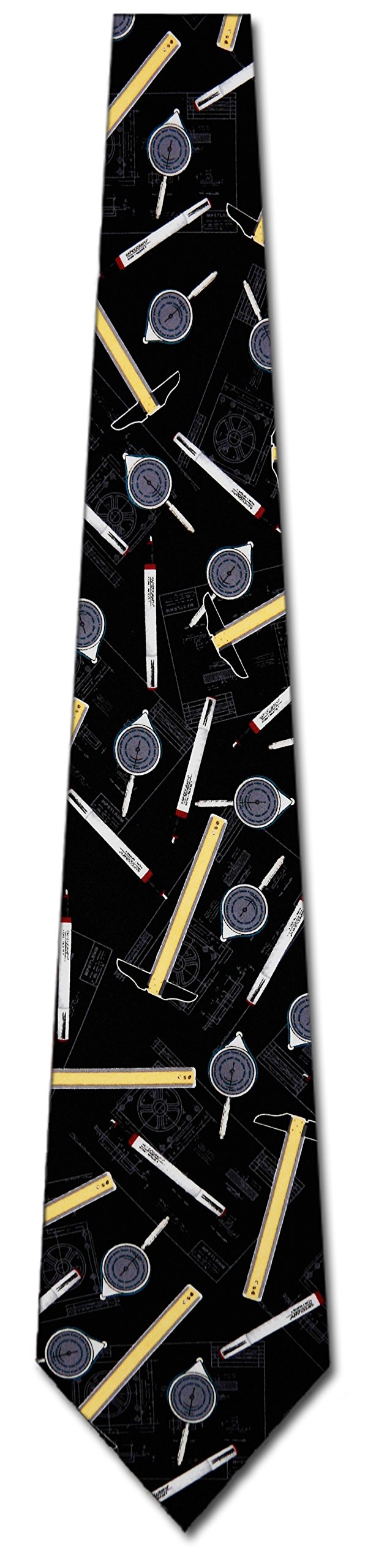 Architect Themed Men's Necktie - Parquet Architects Tie for Professionals | Perfect Gift for Architects, Engineers & Designers | Office, Meetings & Formal Events