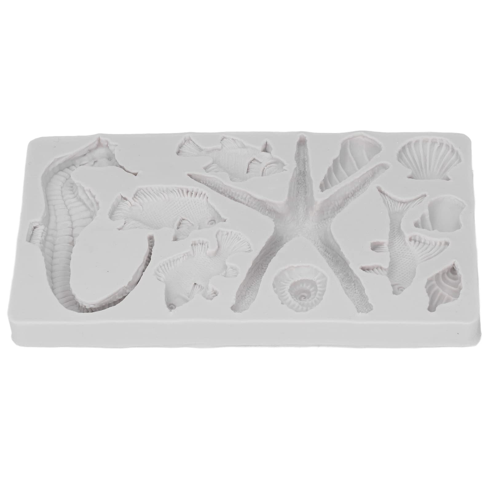 Premium Marine Fondant Silicone Mold Set - Starfish & Seahorse Chocolate Molds for Cake Decorating, DIY Clay Crafts - Perfect for Birthday Cakes, Cupcake Toppers, and Ocean-Themed Desserts