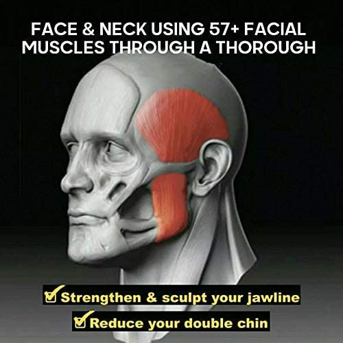 Flareza Jaw Exerciser for Men & Women - Facial & Neck Toning Device to Define Jawline, Slim Face | Portable Jaw Exerciser for Home, Gym & Travel | Improve Facial Muscle Strength & Double Chin Reduction