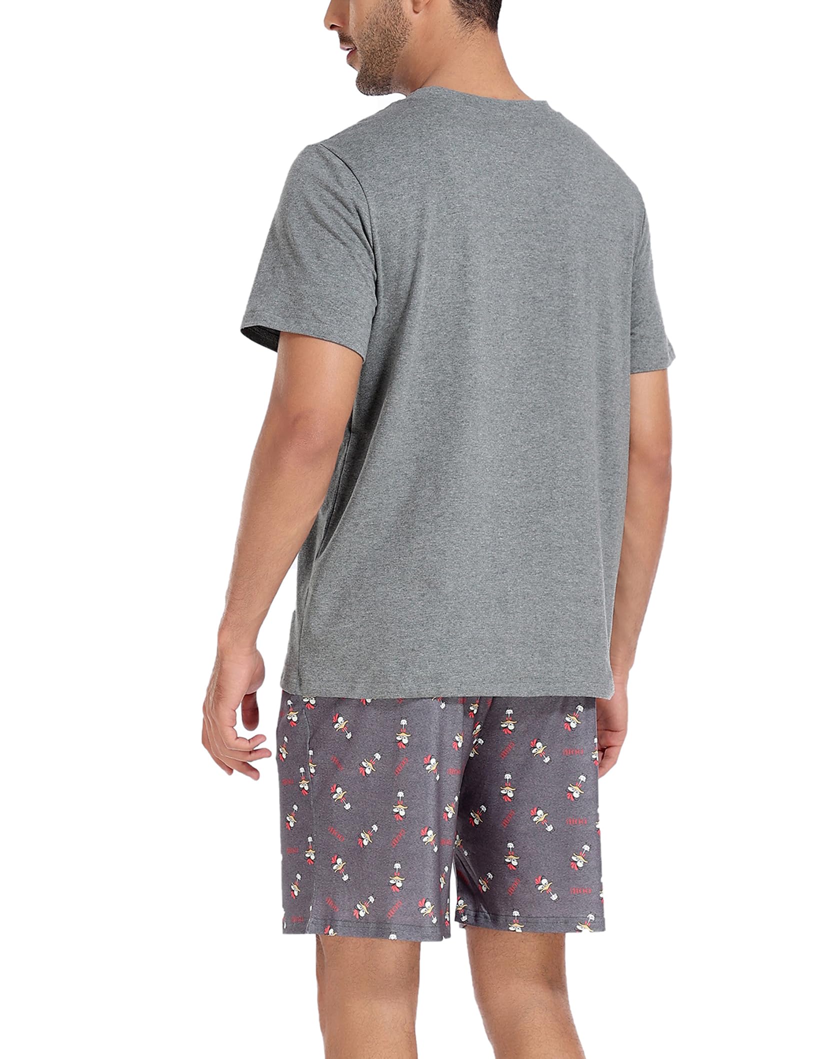 Men's Cotton Pajama Set - Soft V-Neck Sleepwear with Pockets for Lounge & Relaxation at Home