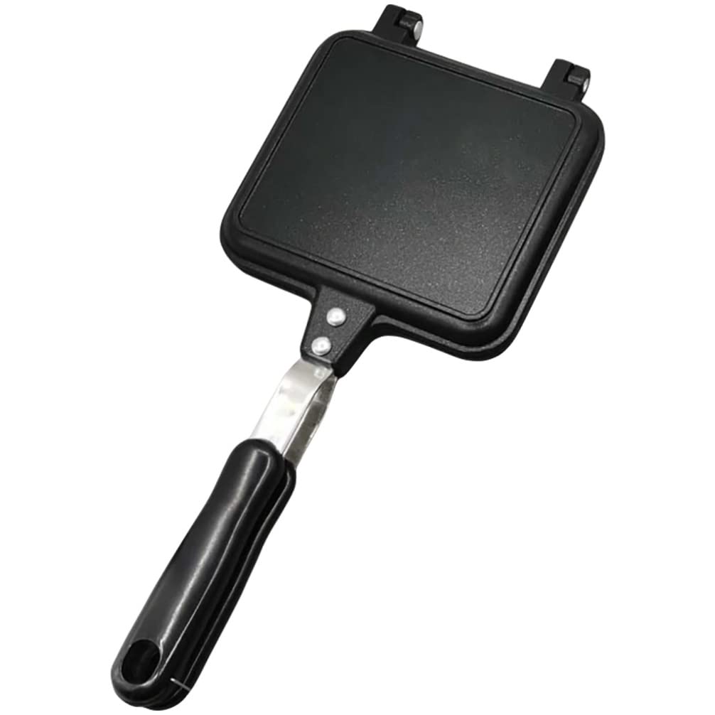 **Non-Stick Sandwich Skillet & Waffle Maker – Double-Sided Aluminum Cookware for Breakfast, Steak & Panini – Perfect for Home, Camping & Quick Meals**