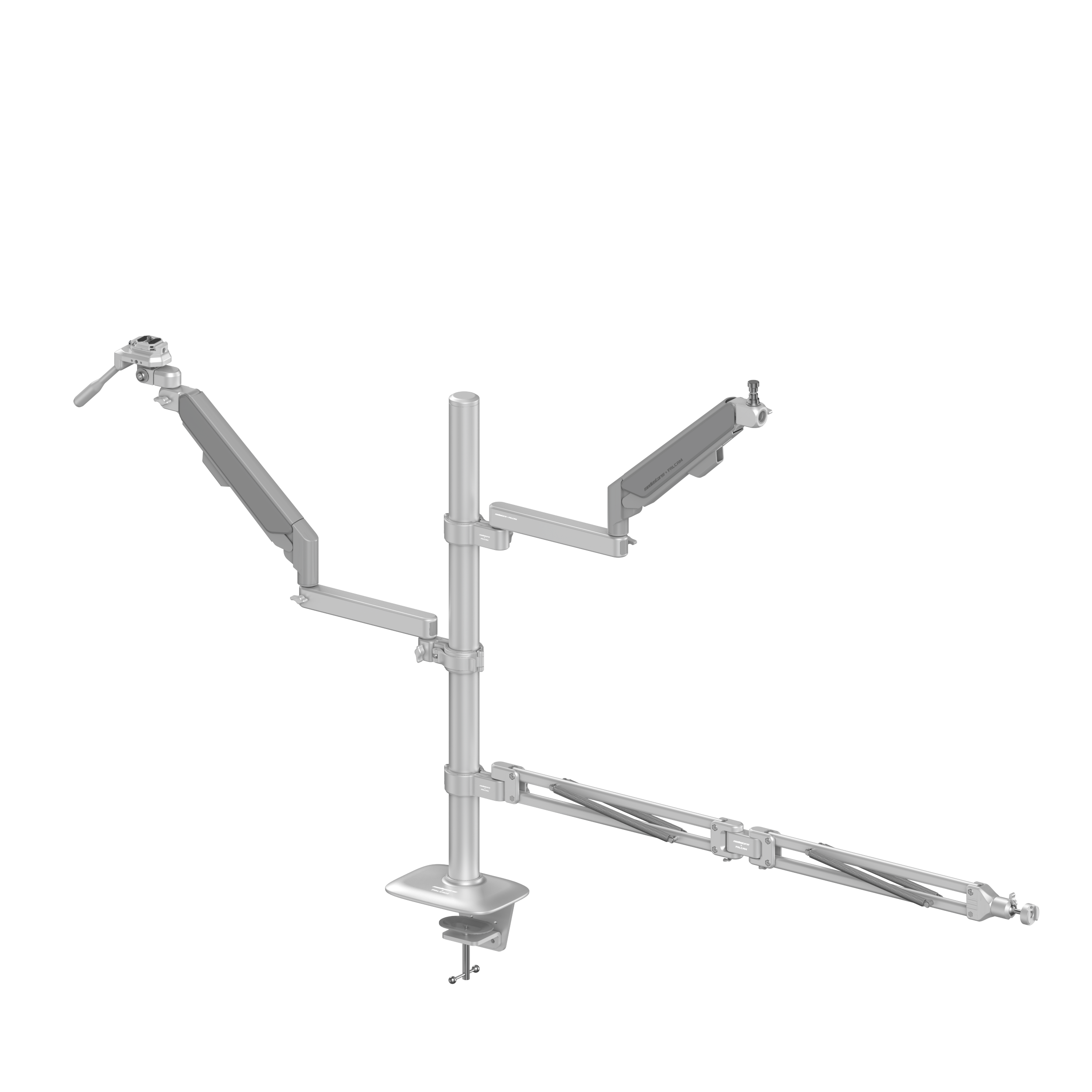 GEARTREE Standard Desk Mount Kit with 3 Adjustable Spider Arms (2815) - Perfect for Multi-Monitor Setup, Gaming & Office Workstations