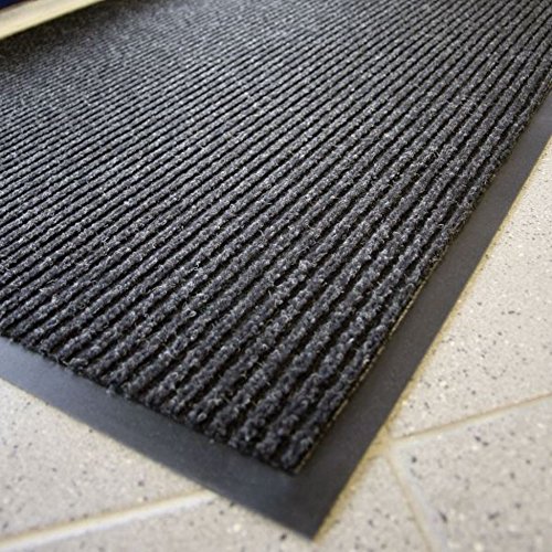 Super Ribbed Water Diverter Chocolate 6' x 10' Entrance Mats - Heavy Duty Commercial Grade Doormat for Wet Weather, Mud & Snow - Perfect for Store Entrances, Office Buildings & High Traffic Areas