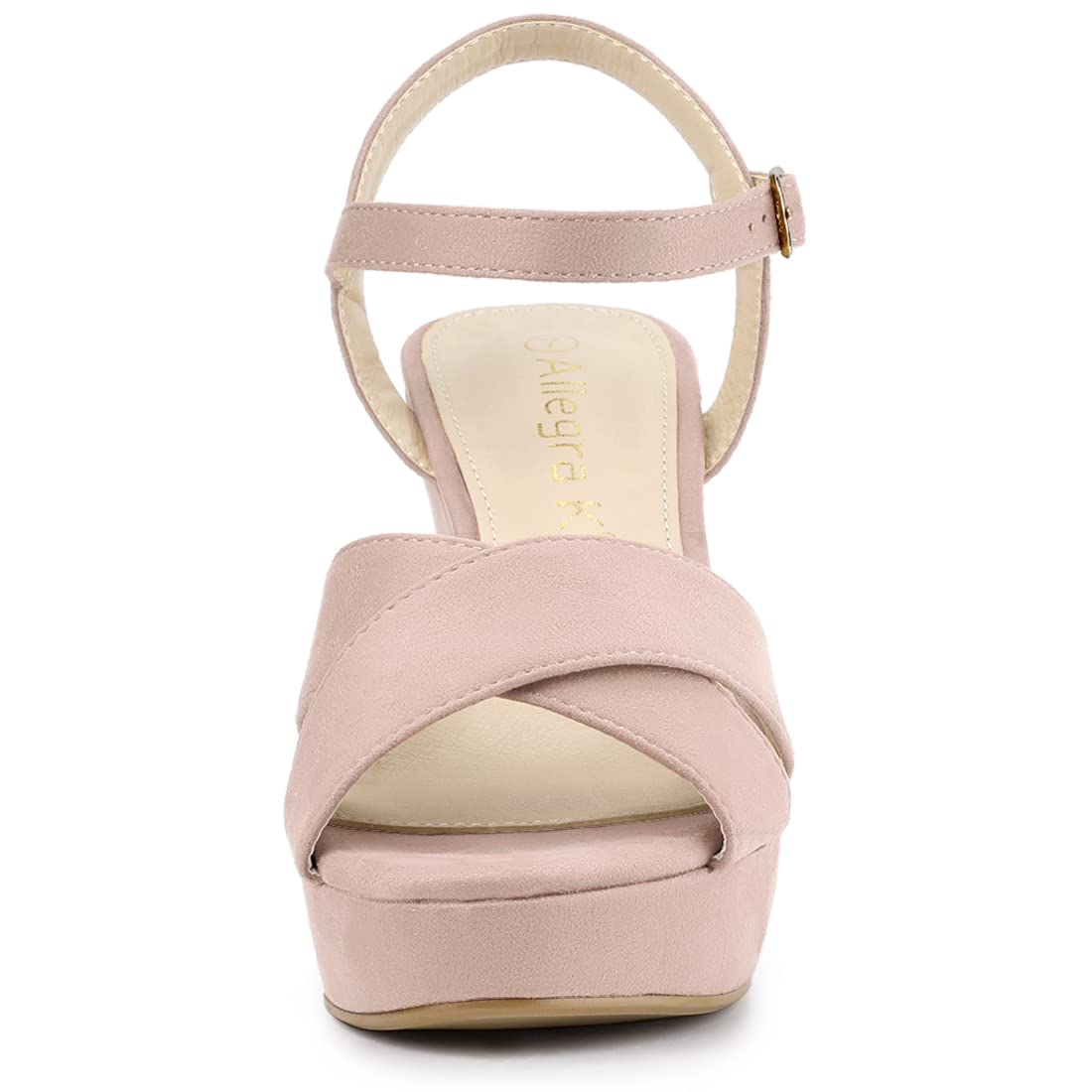 Allegra K Women's Chunky Heel Slingback Sandals - Comfortable Platform Heels for Summer, Weddings & Parties | Fashionable Dressy Open-Toe Shoes for Women