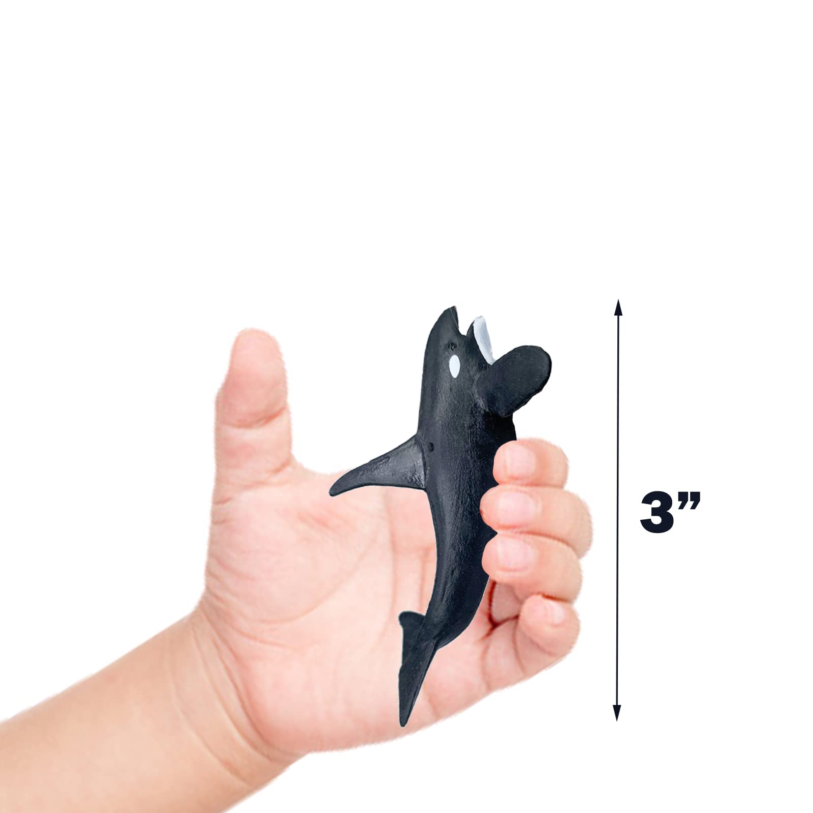 12PCS Shark & Whale Ocean Animal Action Figures - Realistic Sea Creature Toys for Kids, Bath & Beach Play, Cake Toppers, Party Favors, Gifts & Rewards | Perfect for Underwater Themed Parties & Educational Playtime