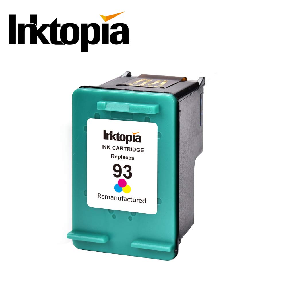 Remanufactured Ink Cartridges for HP 92 & 93 (C9513FN, C9362WN, C9361WN) - 2 Pack (1 Black + 1 Tri-Color) - Compatible with HP Photosmart 7850, C3150, C3180, Deskjet 5420, 5440, PSC 1510, 2525 Printers - High-Quality Replacement Ink for Home & Office Printing