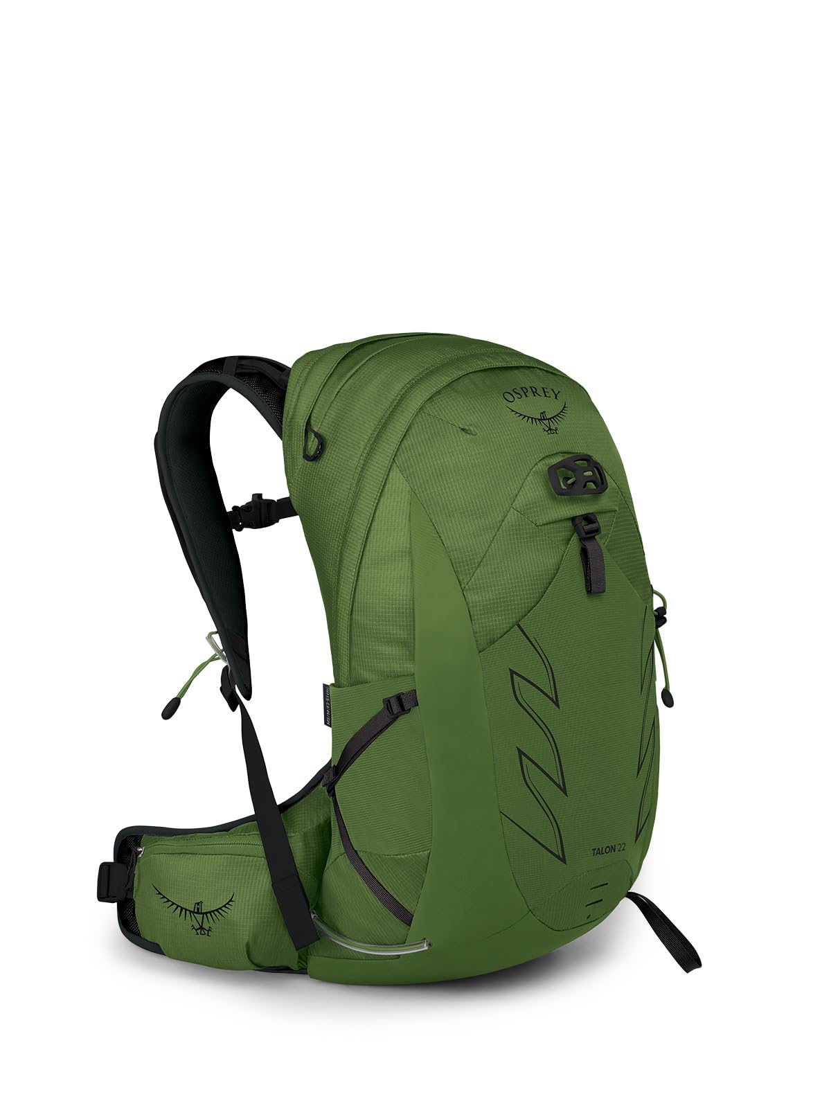 Osprey Talon 22L Men's Hiking Backpack with Adjustable Hipbelt - Lightweight Daypack for Outdoor Adventures, Green Belt/Black, L/XL - Perfect for Day Hikes, Camping & Travel