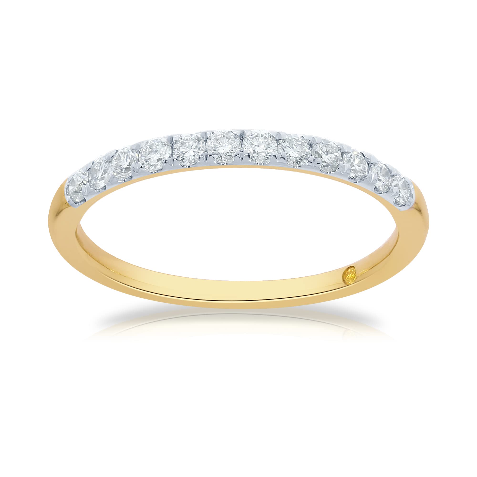 Lab Grown Diamond Wedding Bands for Women - 10K Yellow, White & Rose Gold Certified Diamond Rings | Anniversary, Promise & Stackable Bands | 1/10-1/2 Carat | Perfect for Weddings, Engagements & Special Occasions