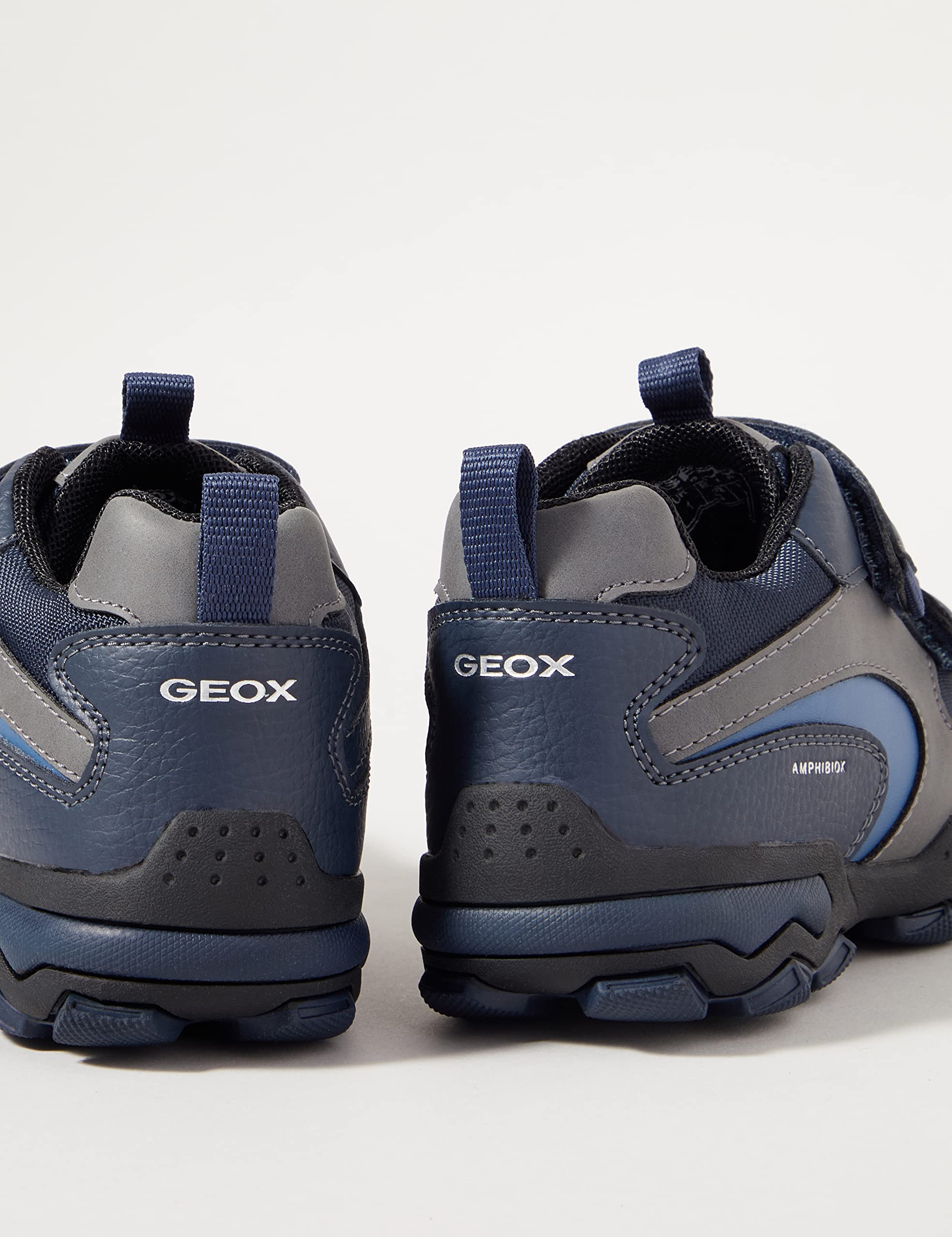 Geox Boys' Buller Velcro Sneakers - Breathable Lightweight Comfortable Kids Shoes for School, Play & Everyday Wear