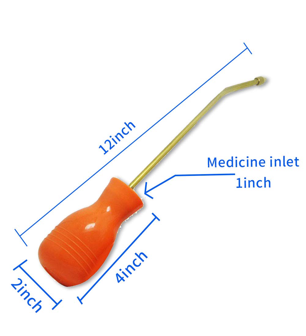 Organic Gardening Bulb Duster with Long Copper Tube - Powder Duster Sprayer for Pest Control, Plant Care & Agricultural Use | Perfect for Home Gardens, Greenhouses & Farm Applications