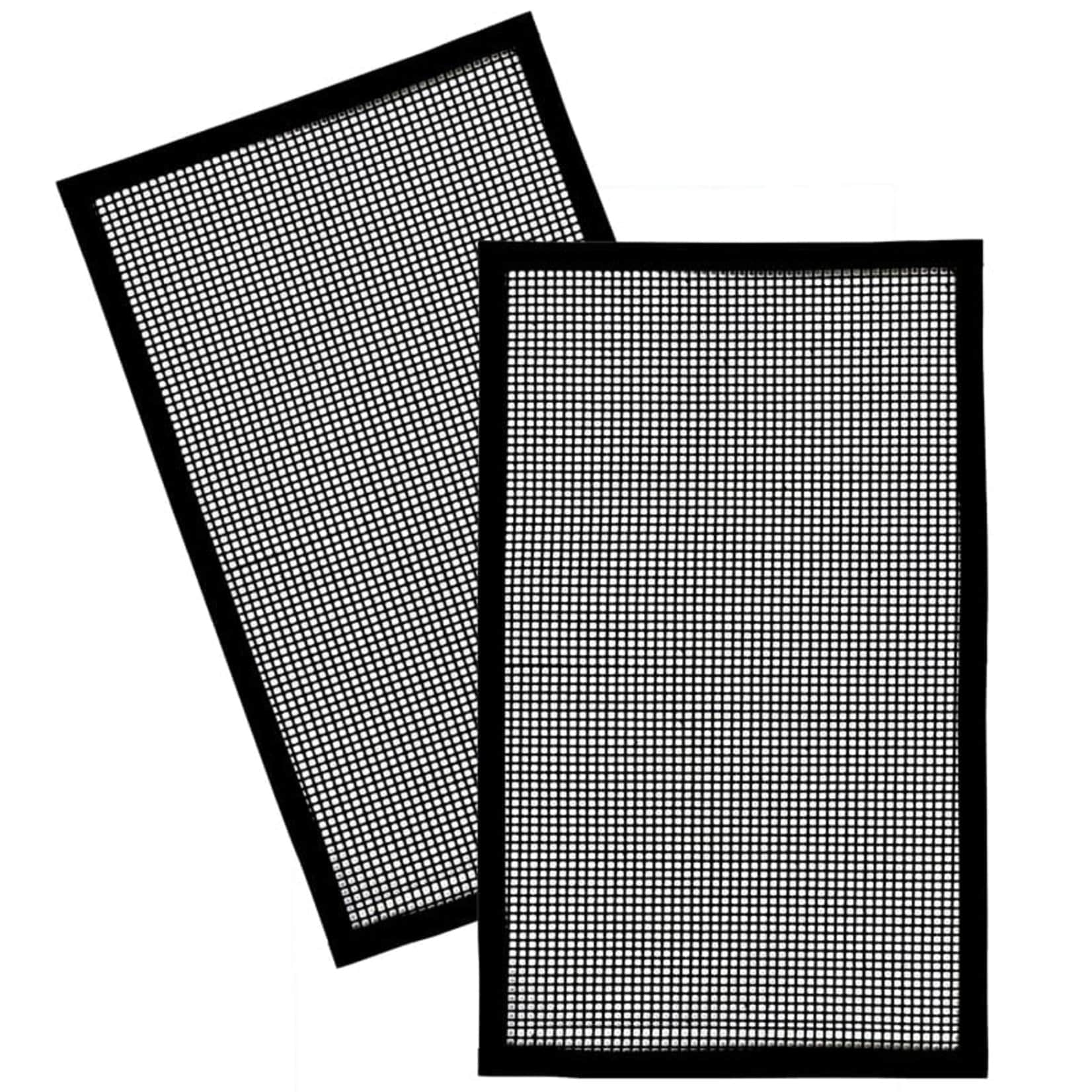 BBQ Grill Mats - Non Stick, Reusable & Durable Cooking Mesh for Outdoor Grilling - Perfect for BBQ, Camping & Backyard Parties (Pack of 2)