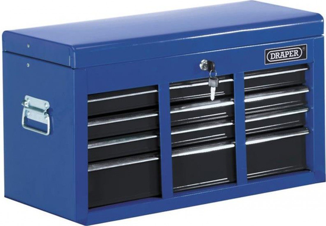 Draper 87953 6-Drawer Steel Tool Chest with Lockable Drawers - Heavy Duty Storage for Garage, Workshop & DIY Projects