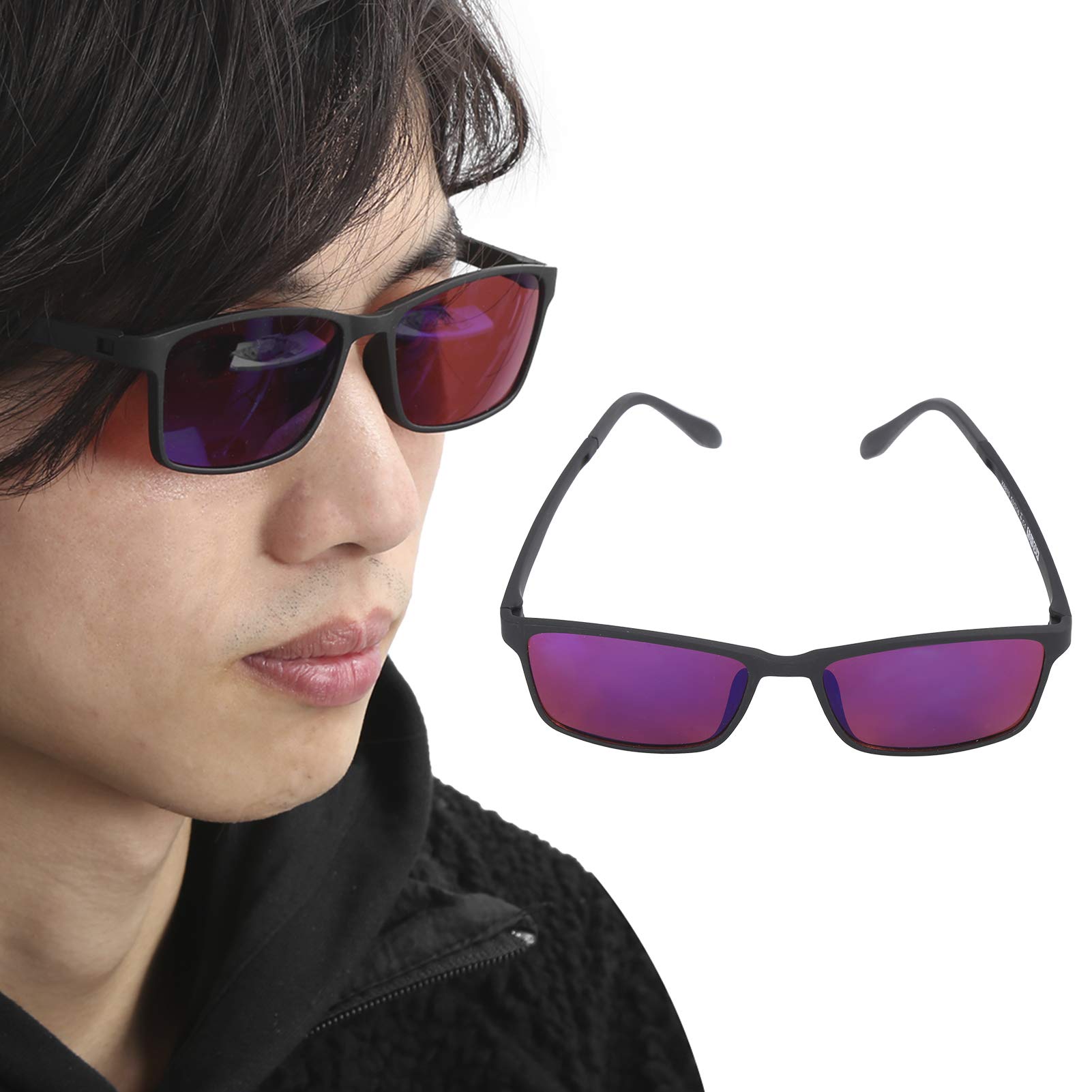 Color Blindness Glasses for Red-Green Deficiency – Corrective Lenses for Color Blindness & Myopia – Enhance Color Vision for Daily Activities, Driving, and Outdoor Adventures